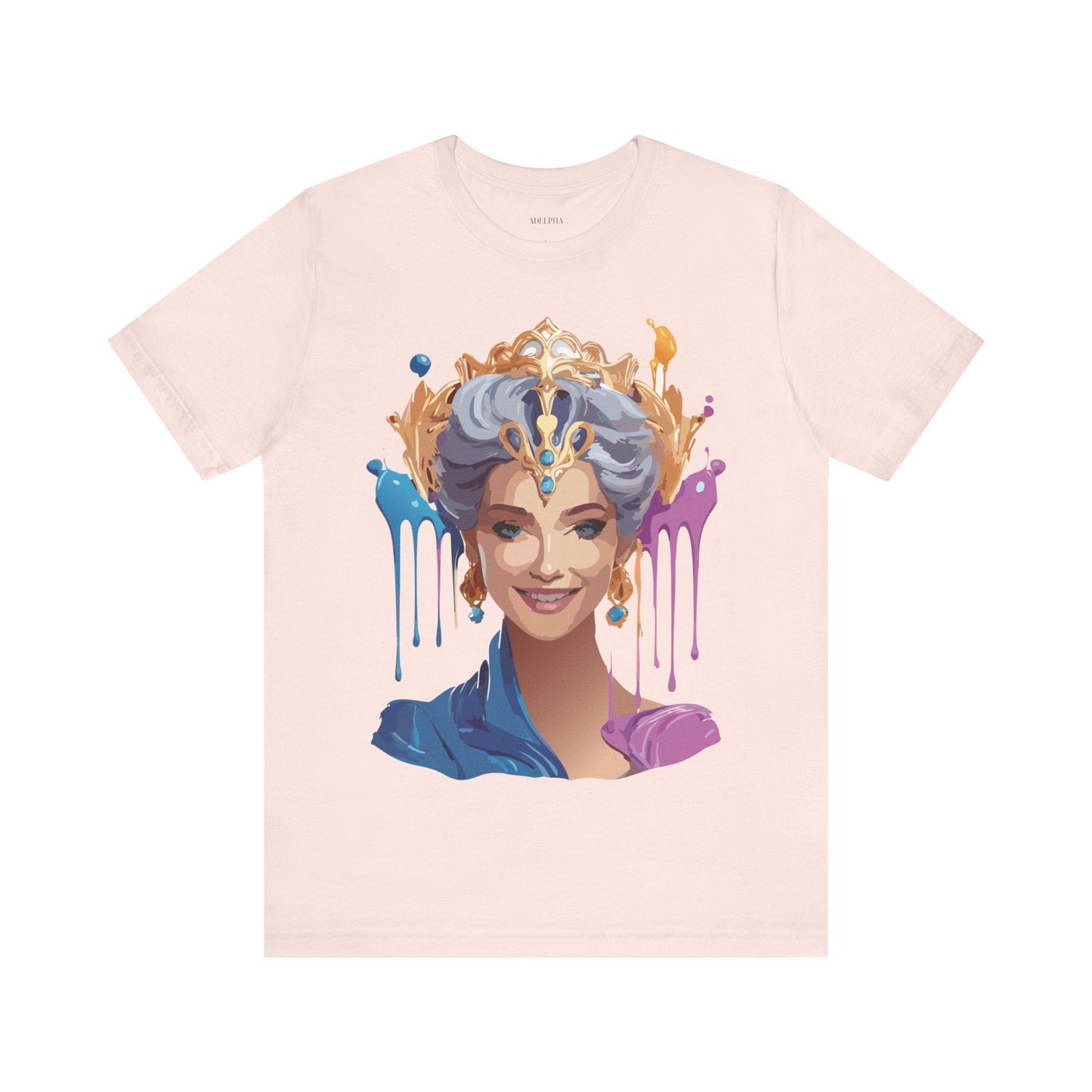 Queen Graphic Tee Unisex Jersey Short Sleeve Adelpha Art Design Vintage Inspired