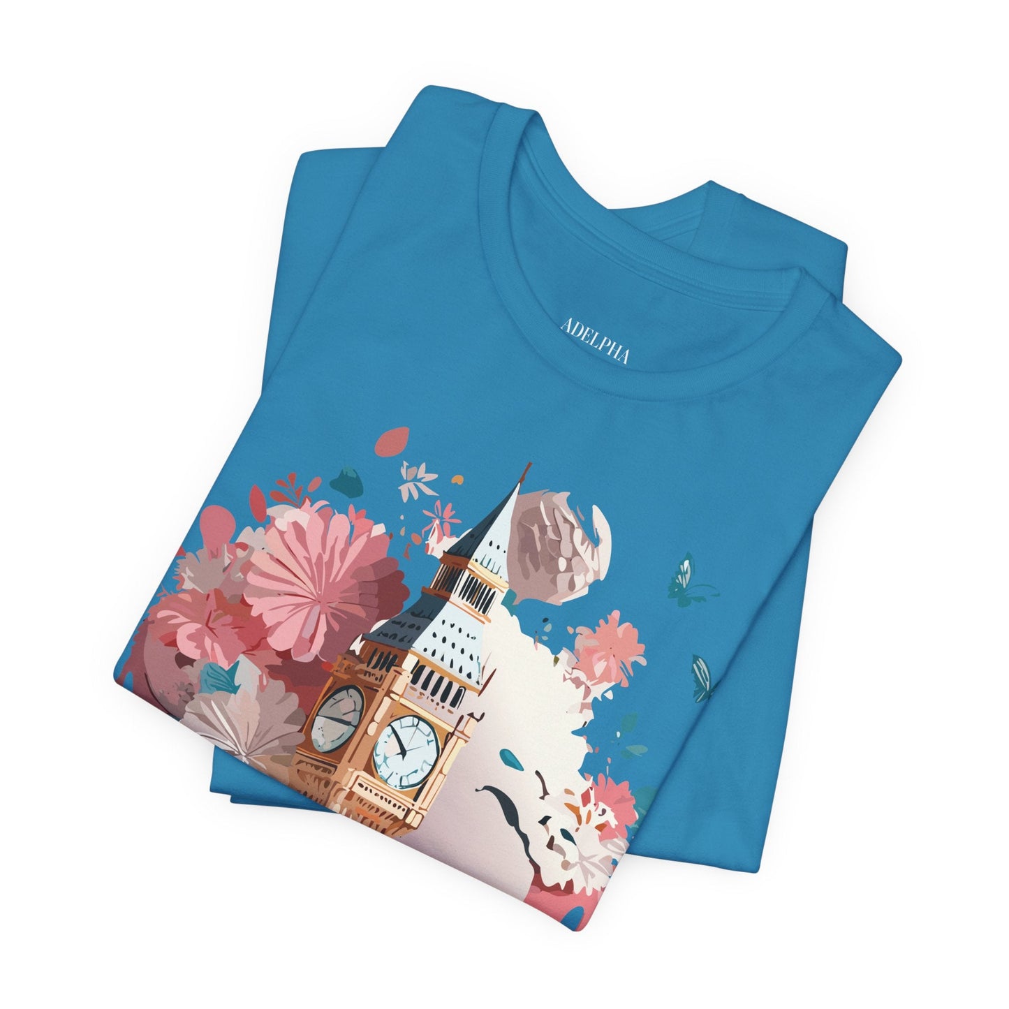 Adelpha London Graphic T Shirt Unisex Short Sleeve Tee For Everyday Style And Travel