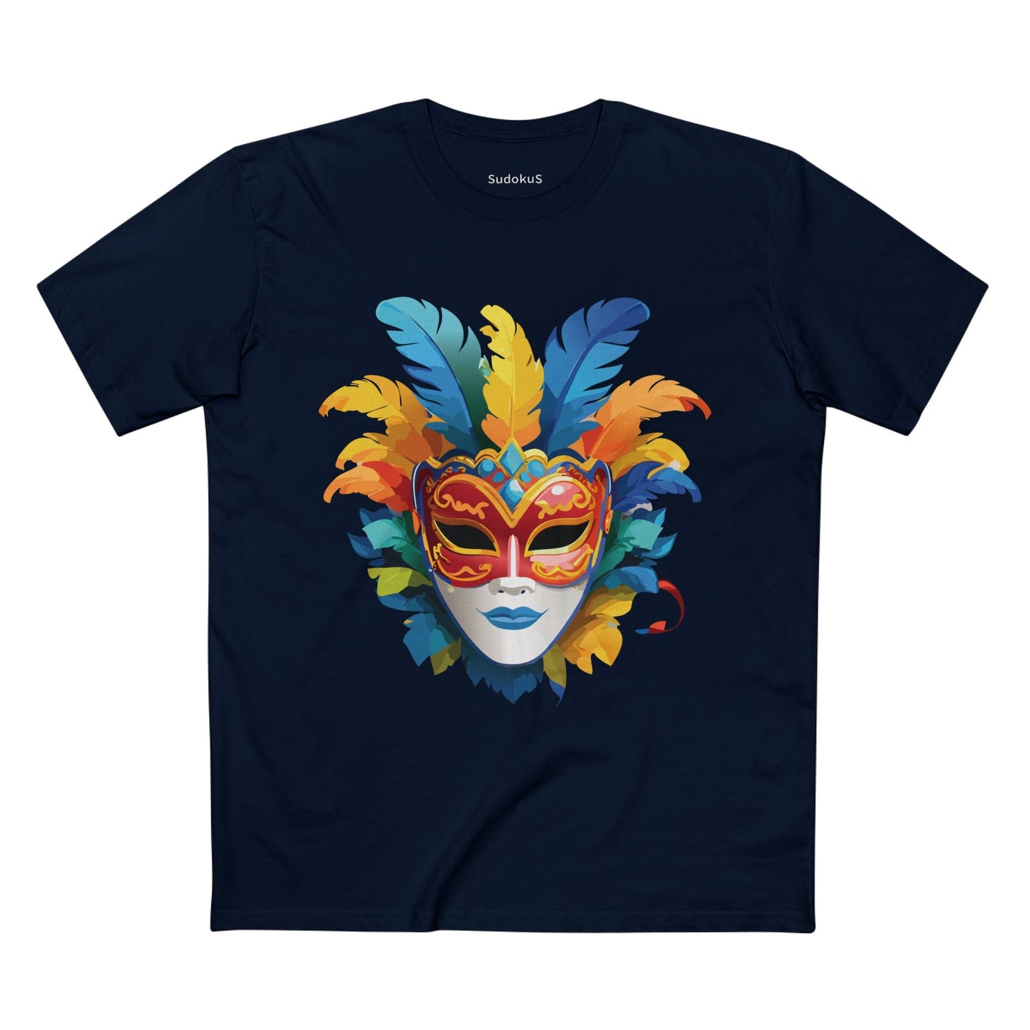 Mask Graphic Unisex 100 Cotton Staple Tee 35