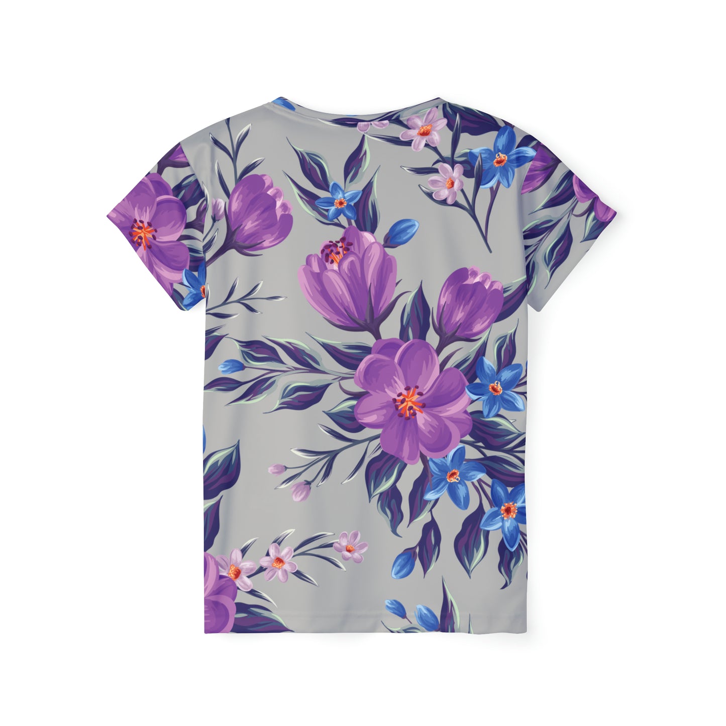 Poly Jersey Tee Shirt with floral prints