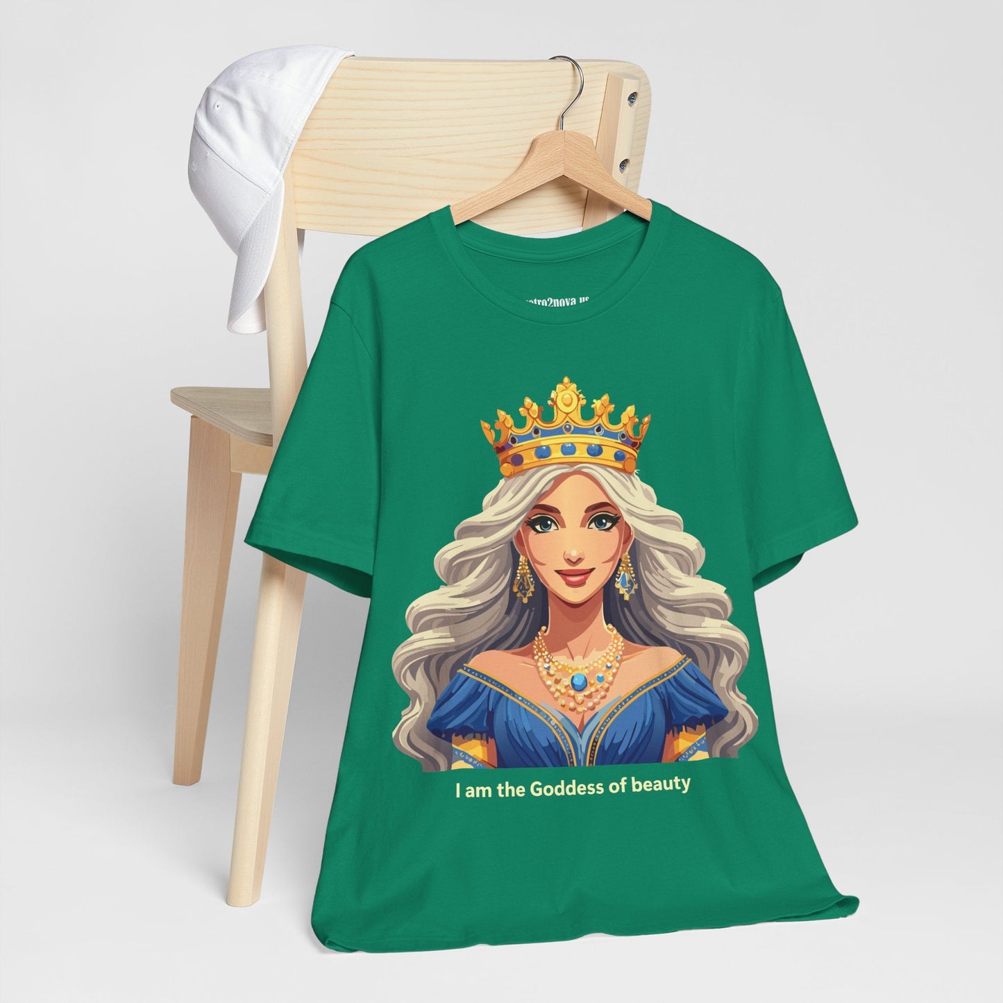 Goddess Shirt Unisex Graphic Tee Cotton Short Sleeve Vintage Inspired Original Art Retro2Nova