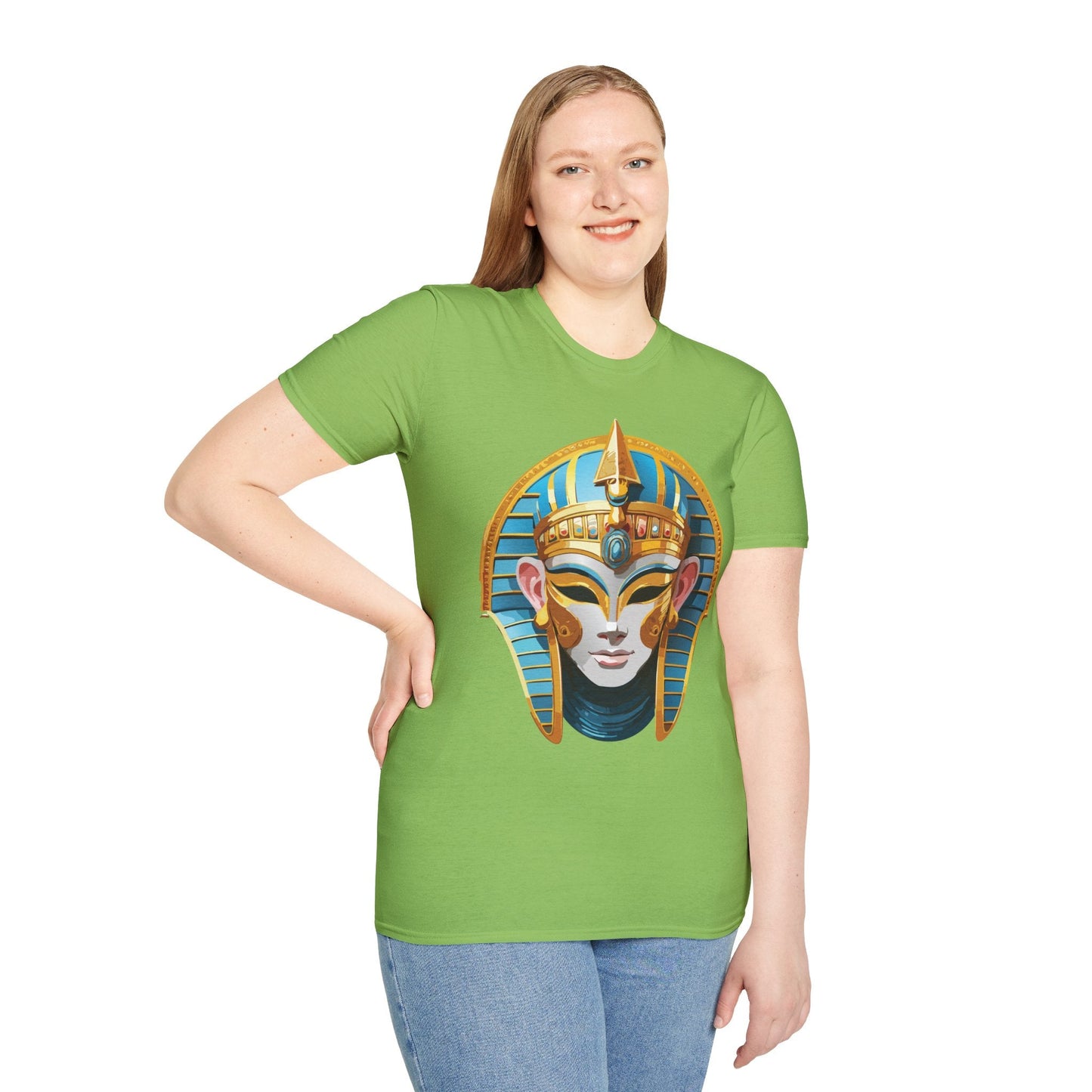 Mask Design Tee Shirt For Unisex Comfort Gildan Softstyle 64000 Ring Spun Cotton
