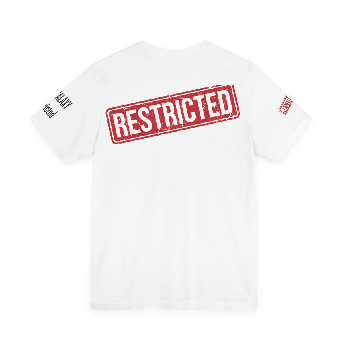 Art Red Stamp Graphic Unisex Cotton Bella+Canvas Tee with Art Design b92