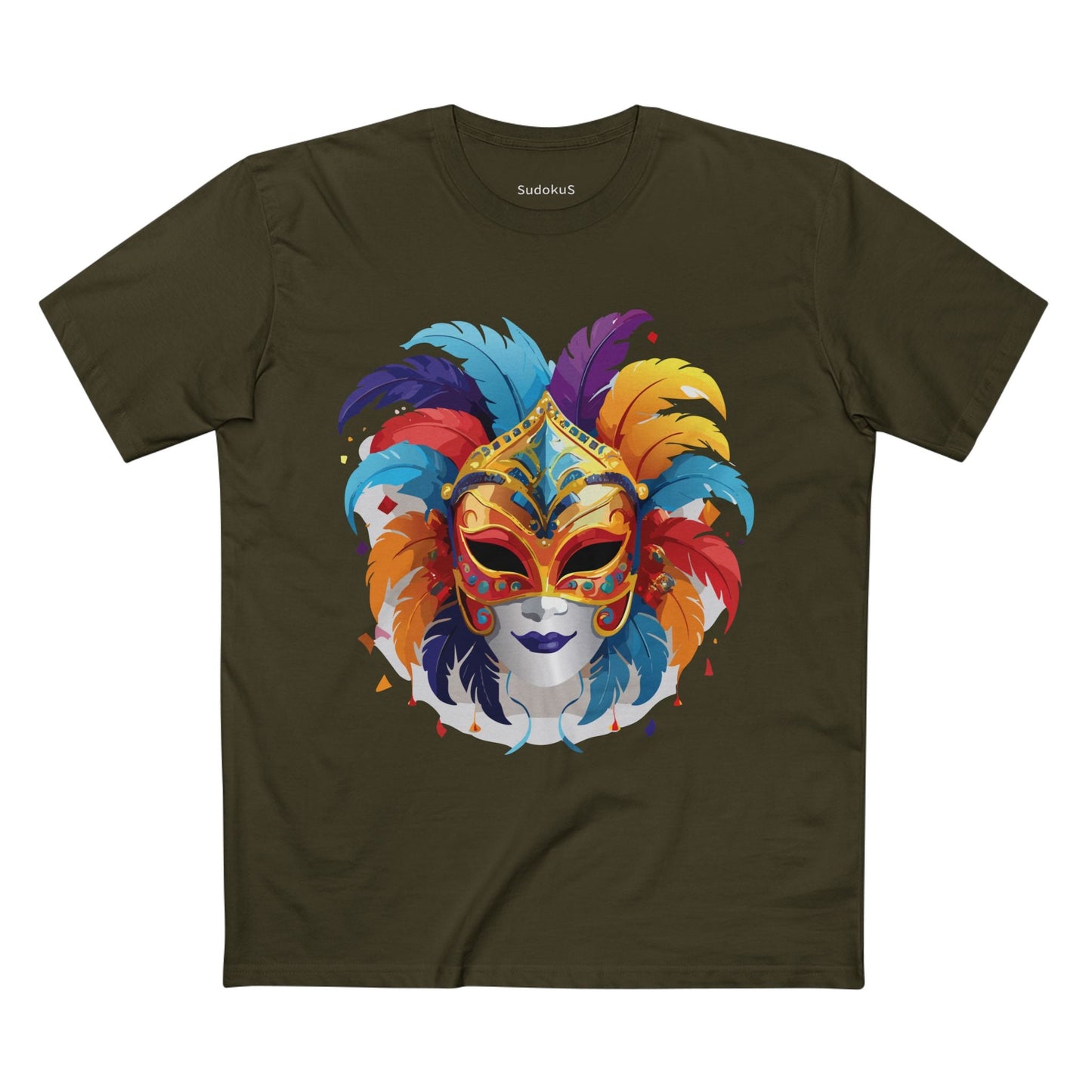 Mask Graphic Unisex 100 Cotton Staple Tee 11