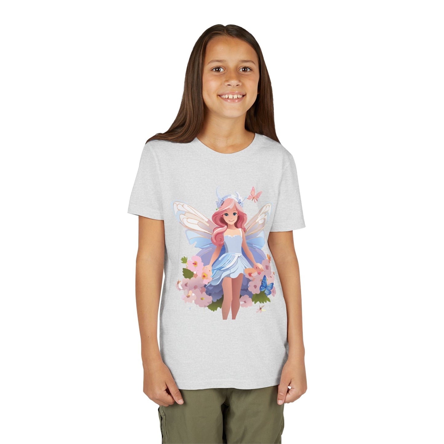 Enchanting Fairy Floral Youth Short Sleeve Tee - Perfect for Spring Celebrations (9-14)