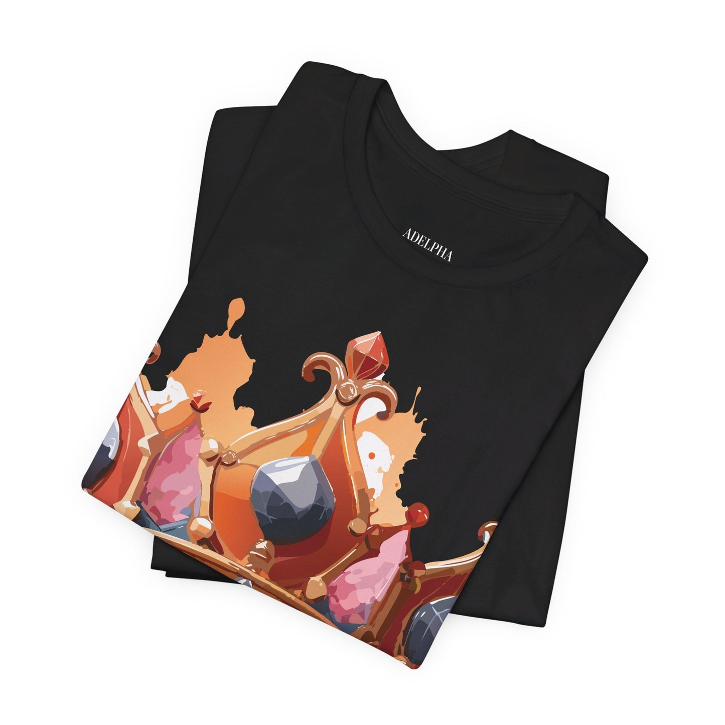 Adelpha Crown Graphic Tee Unisex Jersey Short Sleeve Art Design Vintage Inspired Shirt