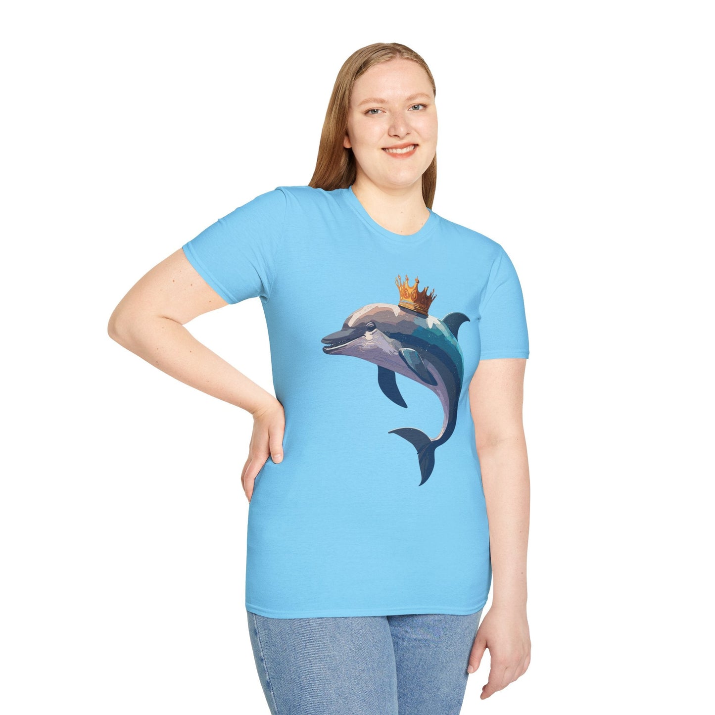 Dolphin Shirts Unisex Gildan Softstyle 64000 100 Percent Cotton Tee For Animal Lovers