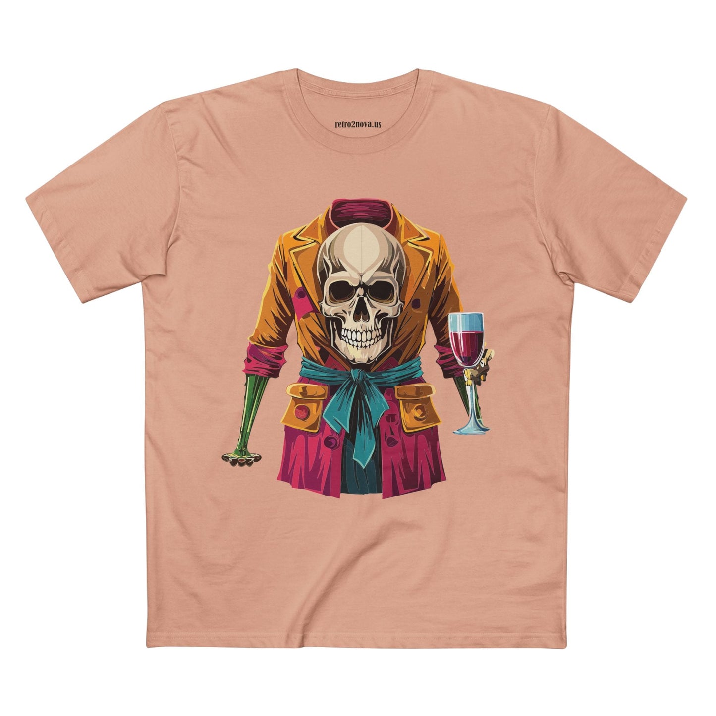 Skull Shirt Unisex Skeleton Tee with Original Art Design Retro2Nova SS24 Premium Cotton
