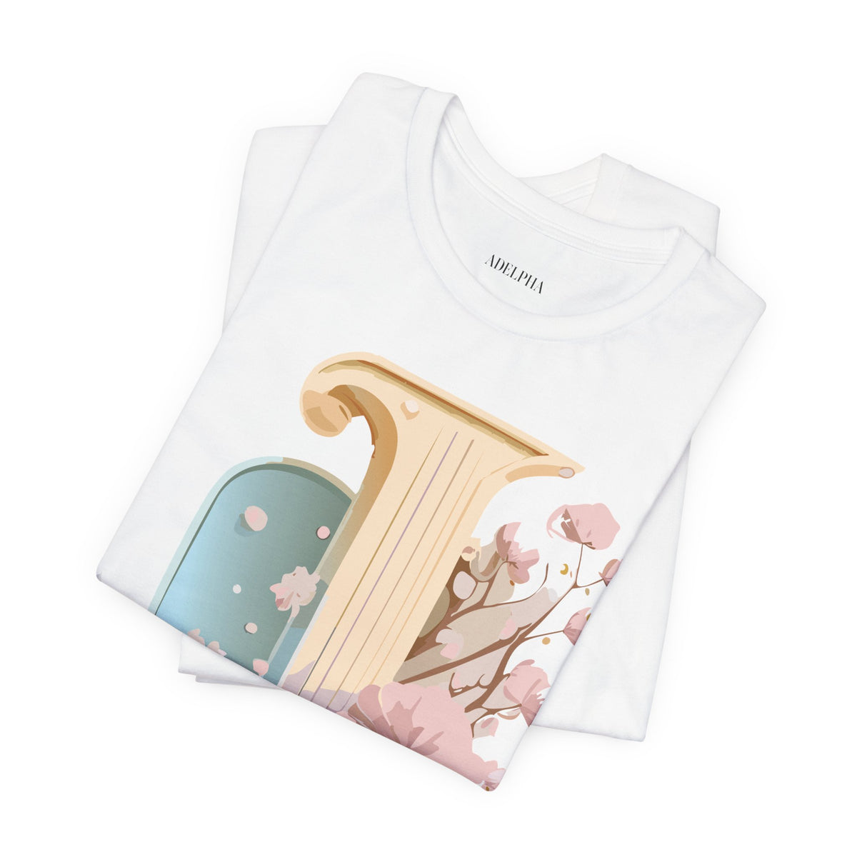 Letter J Graphic Unisex Cotton Bella+Canvas Tee with Art Letter Design