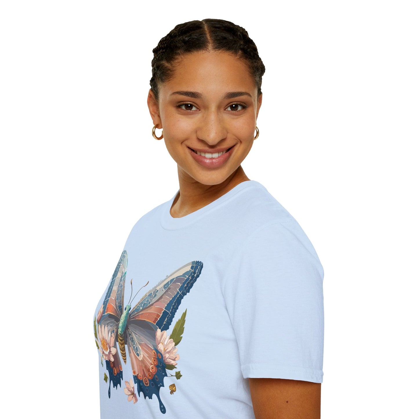 Butterfly Shirt Unisex T Shirt Monarch Design Softstyle 64000 Ring Spun Cotton Tee