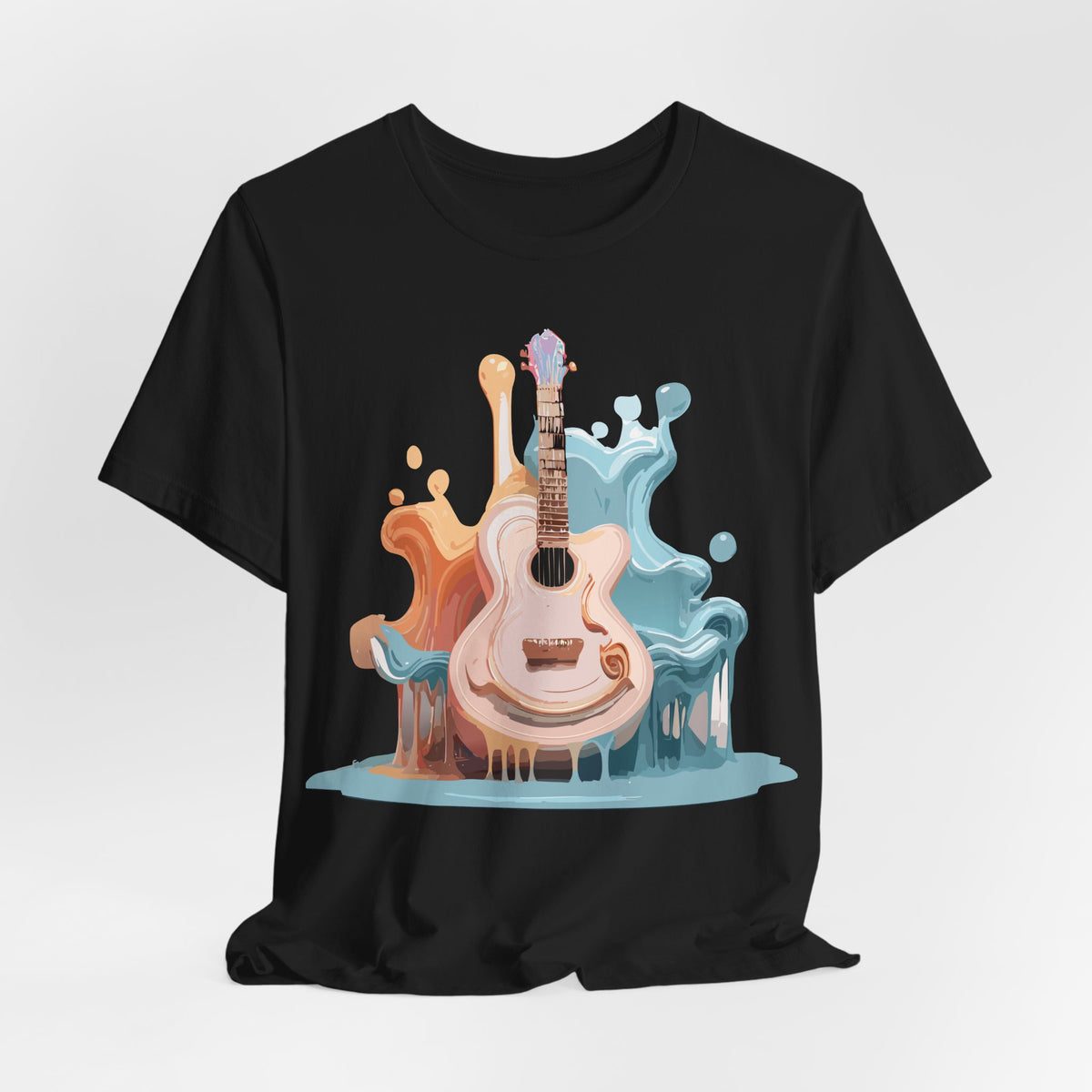 Music Graphic Unisex Cotton Bella+Canvas Tee with Art Design m129