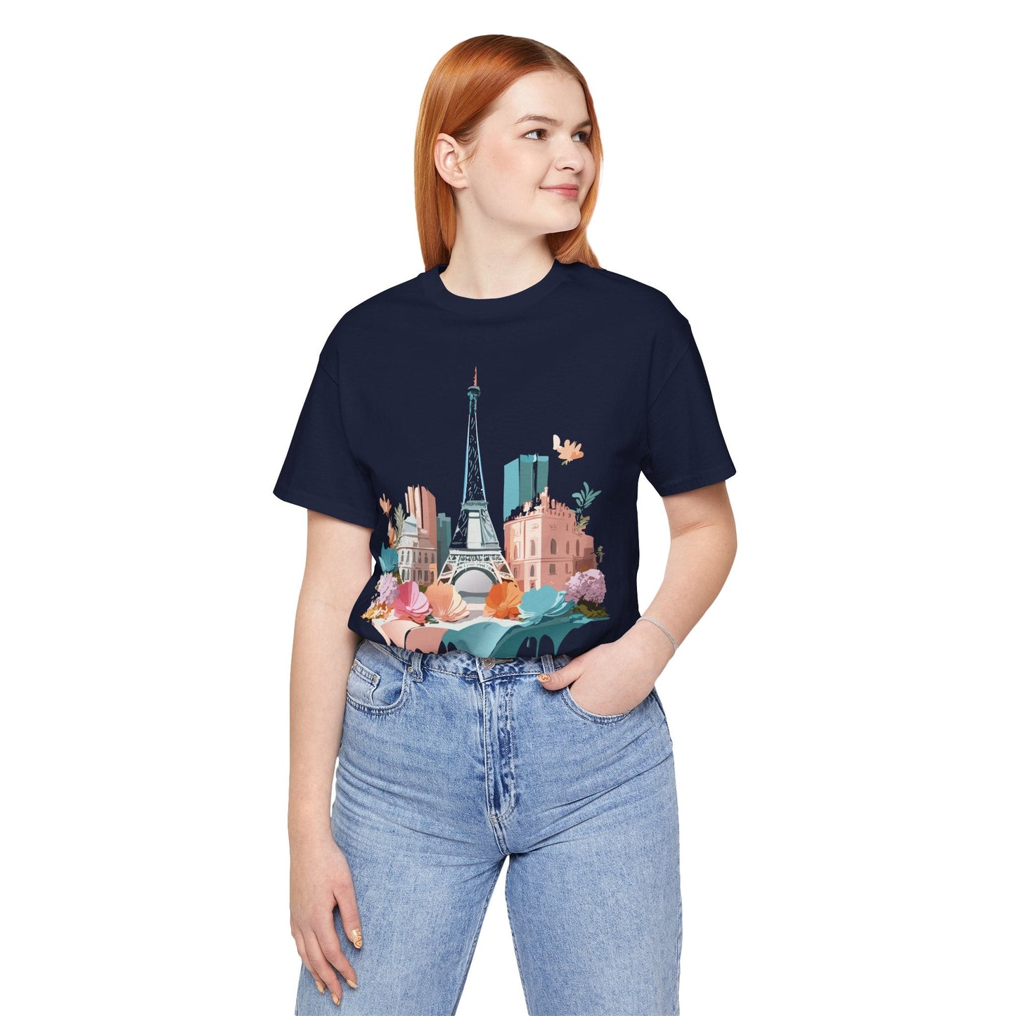 Paris Tourist Shirt Unisex Graphic Tee With Vintage Inspired Artwork By Adelpha Collection