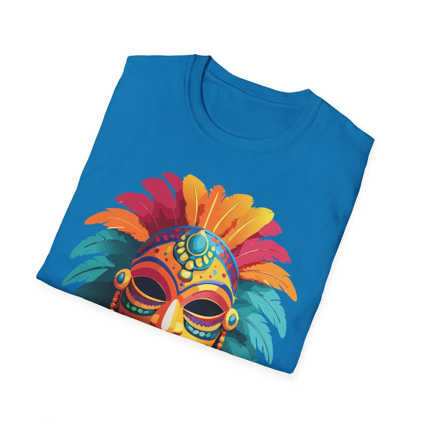 Mask Graphic Unisex Cotton Masquerade Design Artwork Tee 5