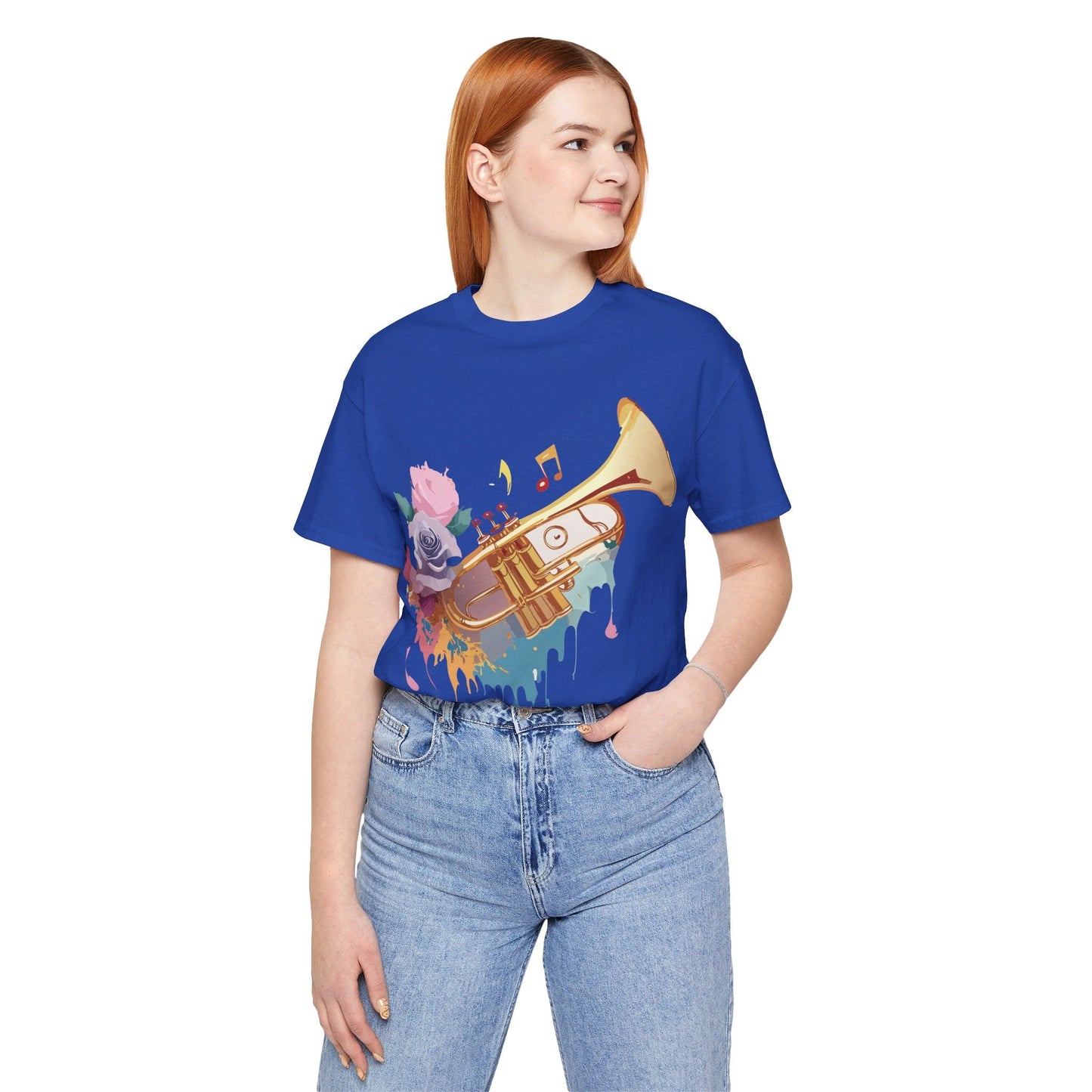 Music Graphic Unisex 100 Cotton Vintage Art with Musical Elements Tee 130