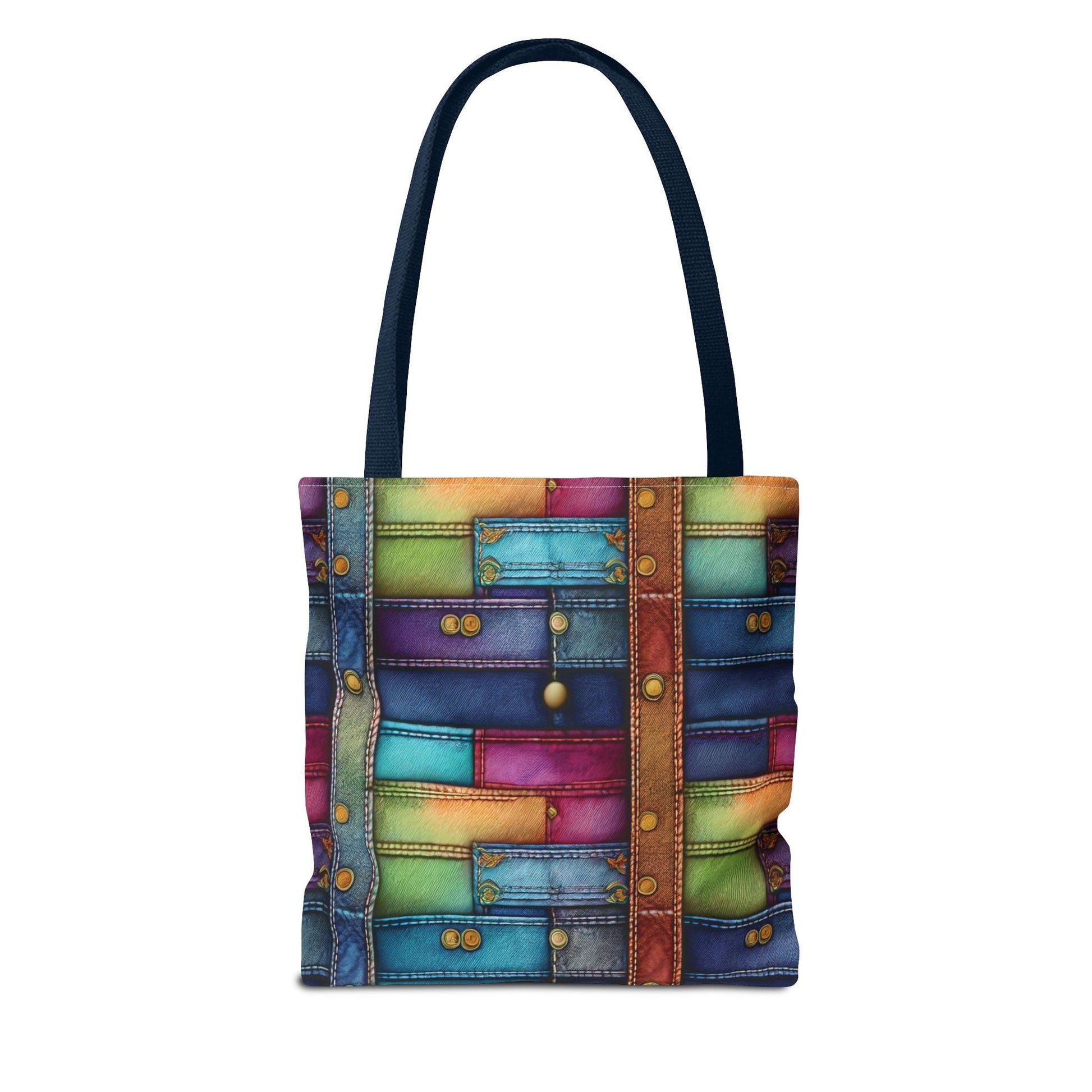 Denim Canvas Bag, Tote Bag Denim Printify