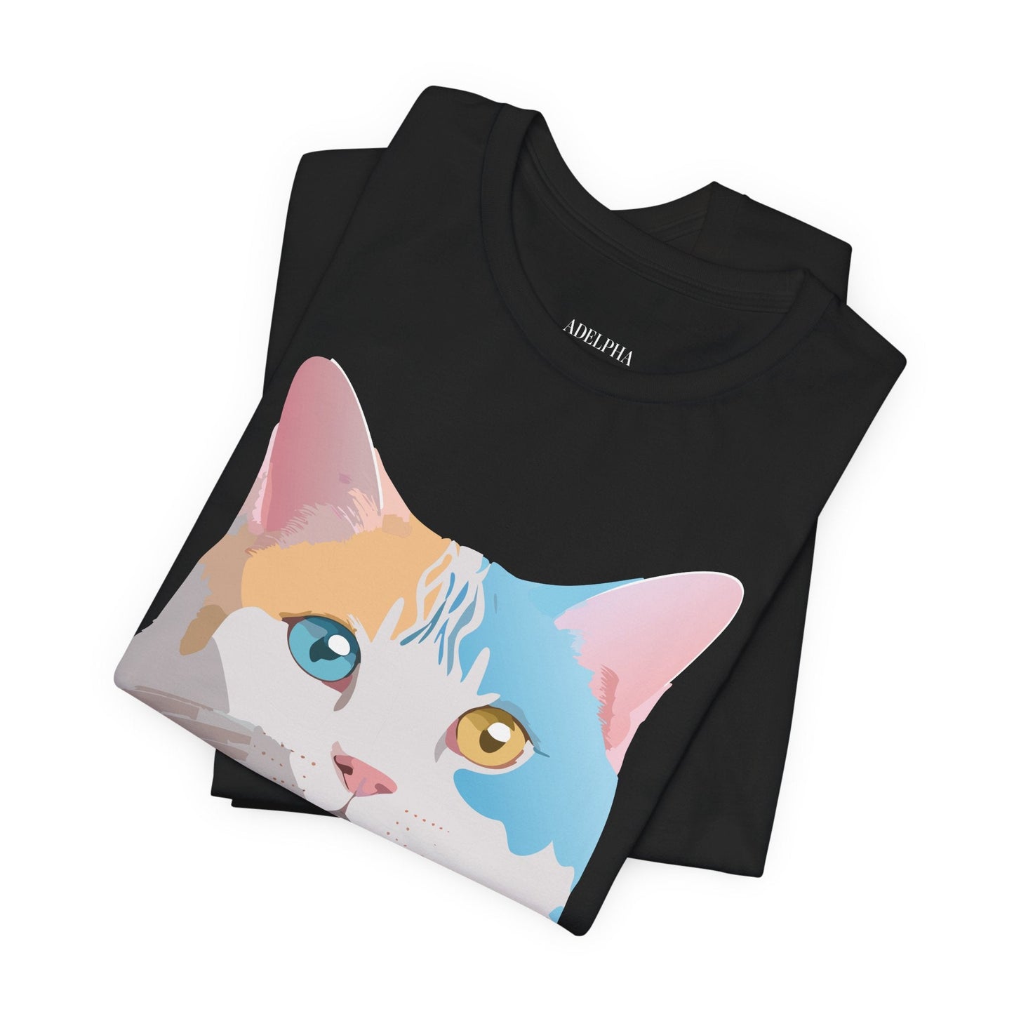 Unisex Cat Shirt Graphic Tee With Vintage Adelpha Art Design