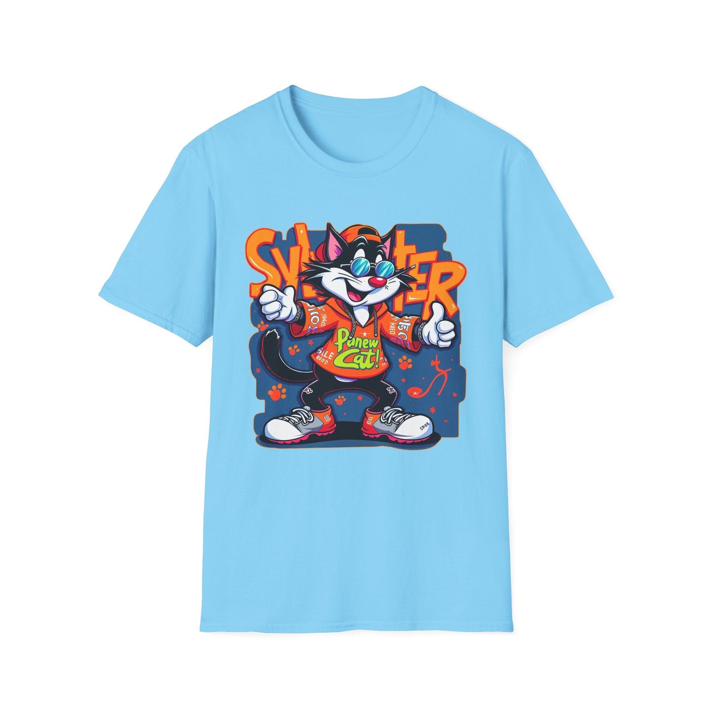 Funny Cartoon Animals Tee Shirt Unisex Gildan Softstyle 64000 Graphic Cartoon Tee