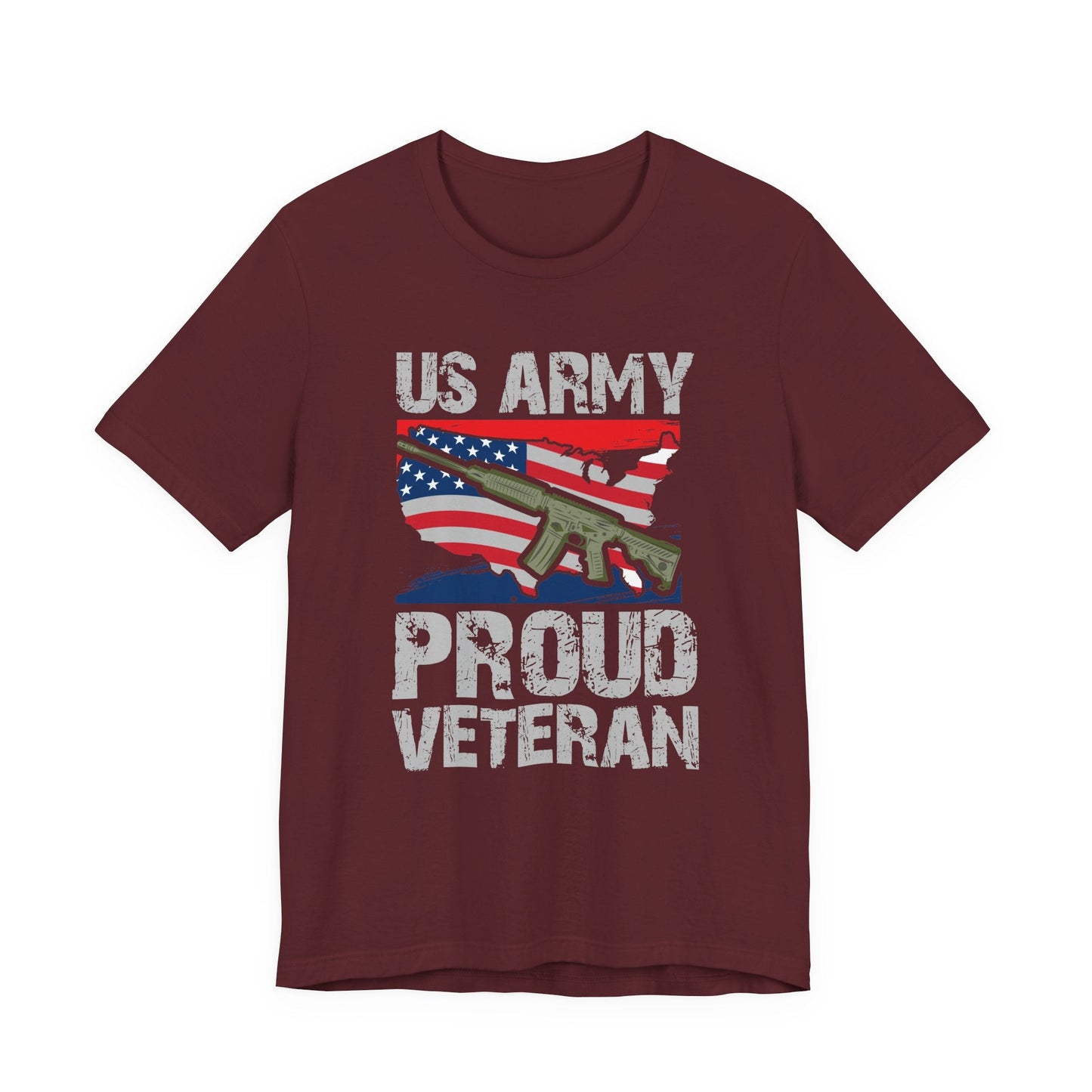Army Veteran Patriotic Graphic Design Unisex Cotton T-Shirt v21