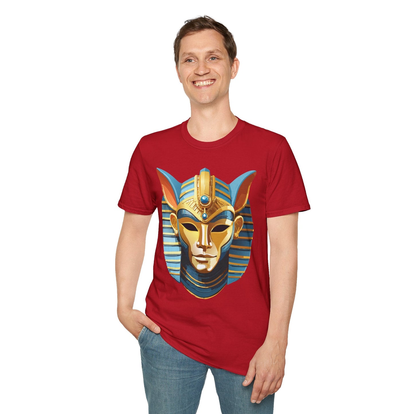 Mask Graphic Unisex Cotton Masquerade Design Artwork Tee 22