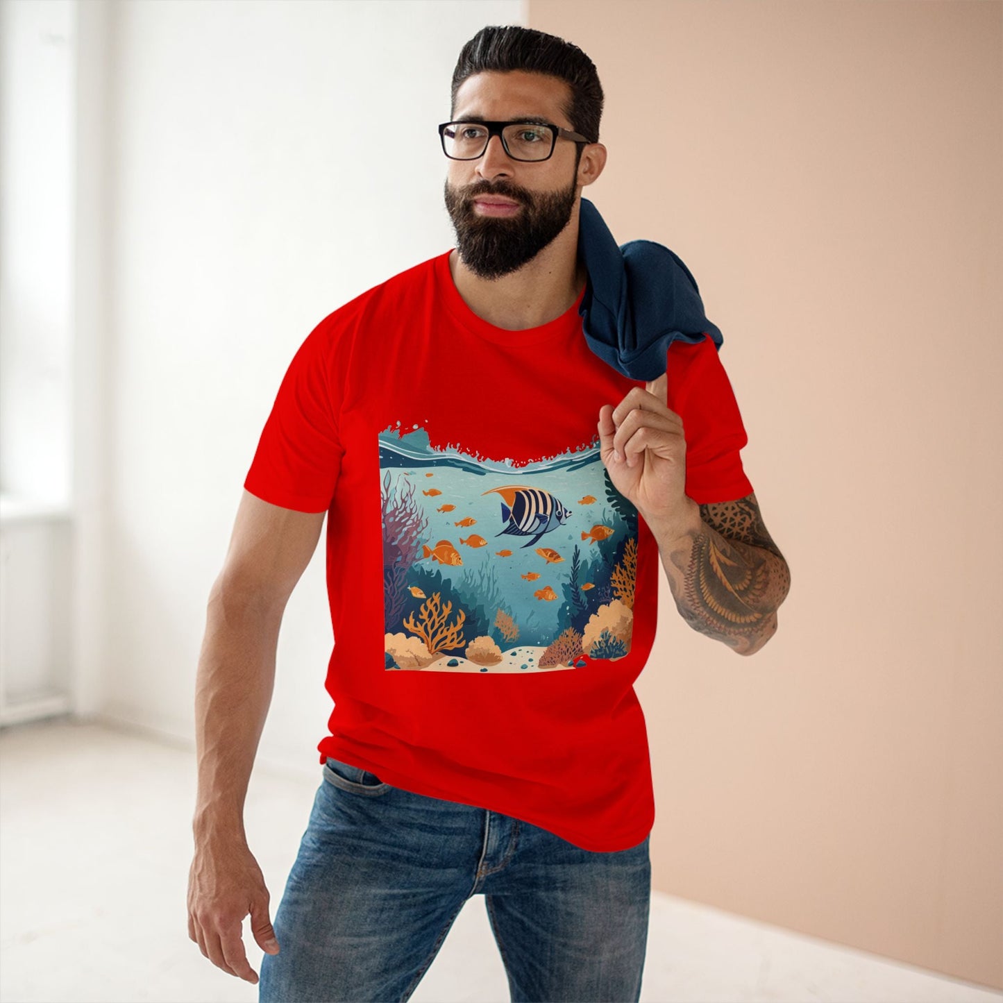 Ocean Pacific Unisex Premium Cotton Art Tee OP 7 Original Design Retro2Nova Collection