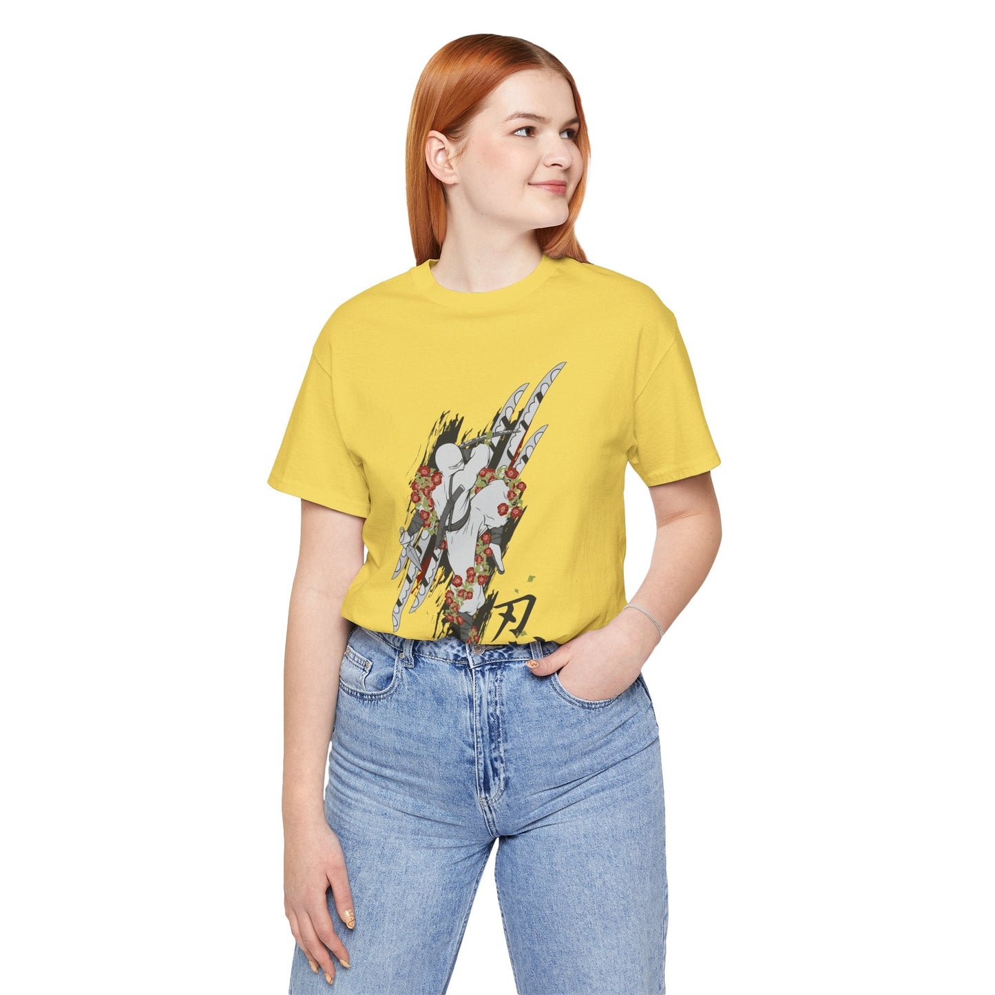 Ninja Samurai Artwork Graphic Unisex Cotton T-Shirt r5