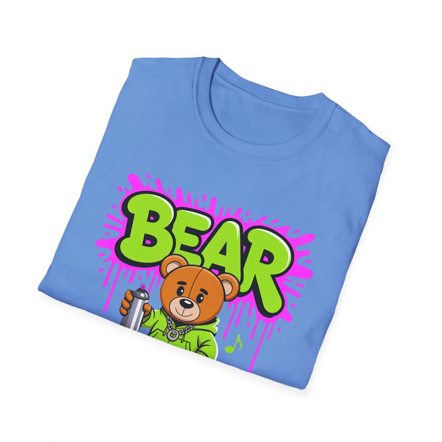 Unisex Cartoon T Shirt With Funny Animals Print Gildan Softstyle 64000 Tee Comfortable Everyday Wear