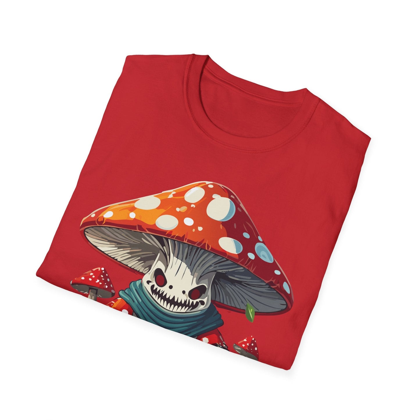 Funny Mashroom Graphic Unisex Softstyle Cotton With Cartoon Illustration Design 13