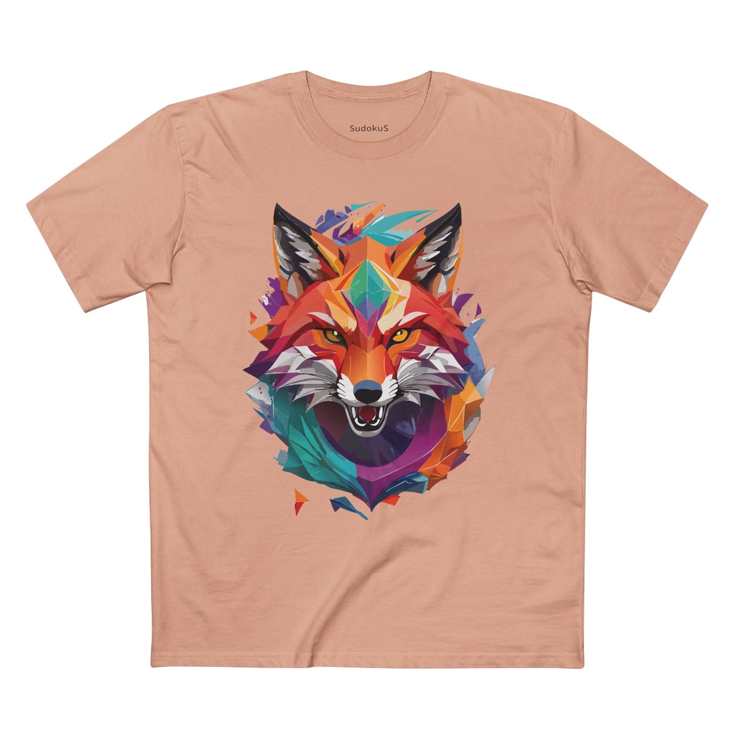 Fox Graphic Unisex 100 Cotton Staple Tee with Animal Design Artwork 25