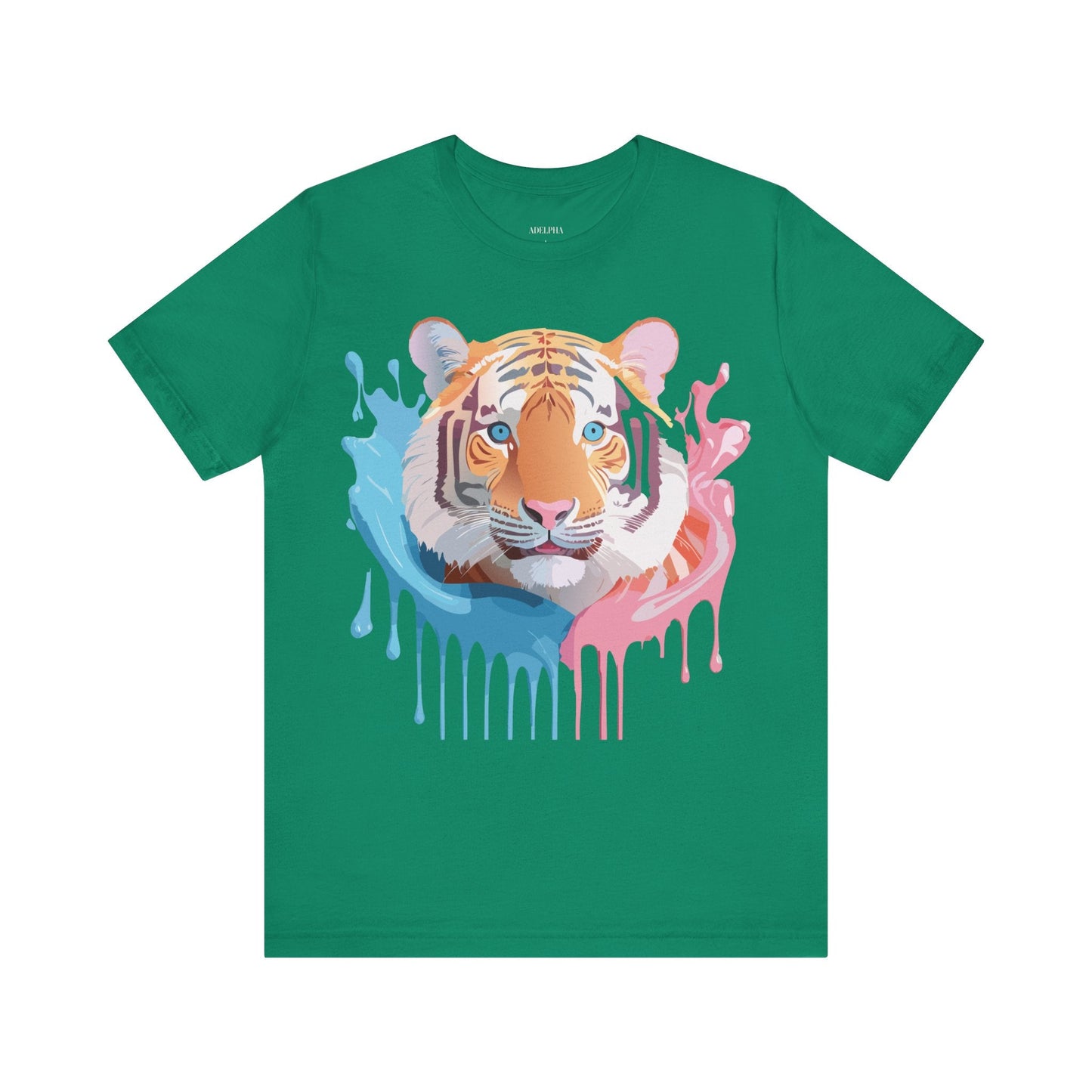 Adelpha Tiger Graphic Tee Premium Unisex Jersey Short Sleeve With Vintage Artwork