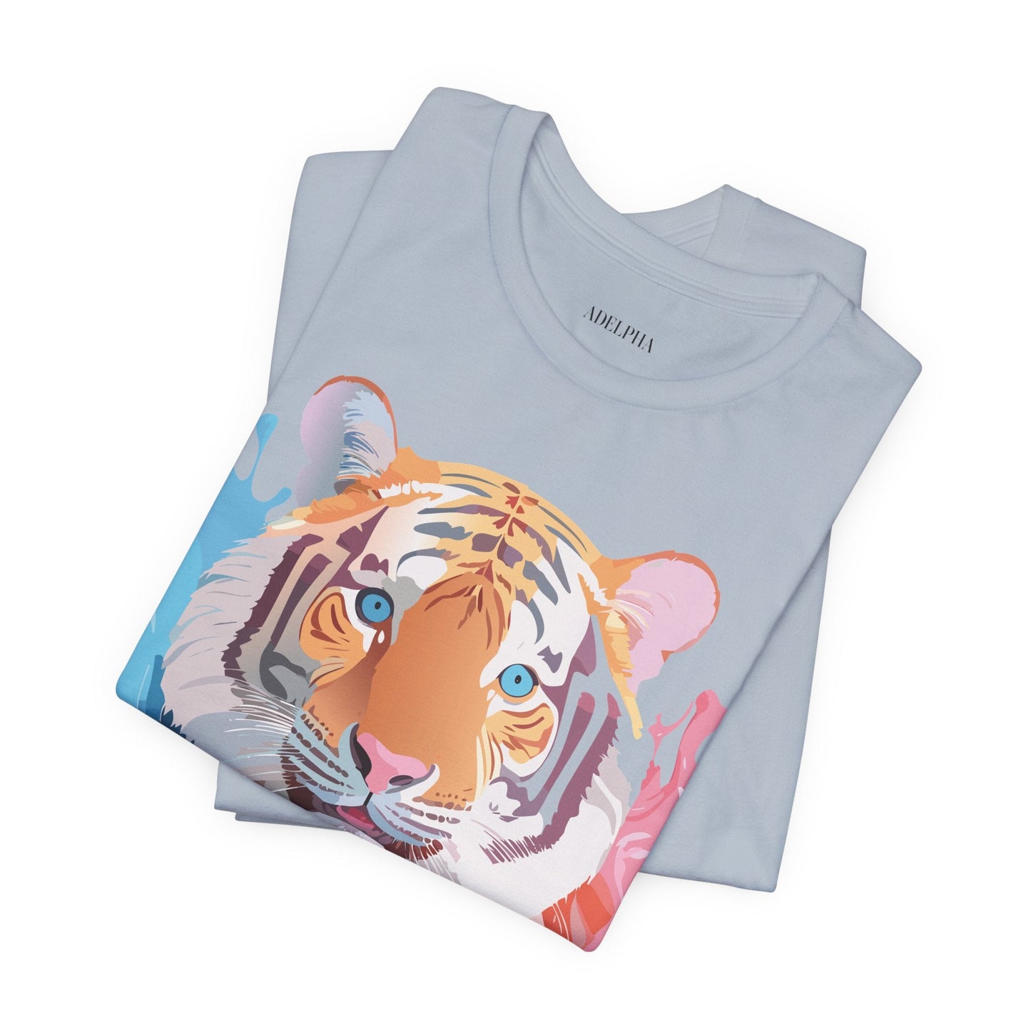 Tiger Graphic T Shirt Unisex Short Sleeve Tee By Adelpha Artwork Vintage Inspired