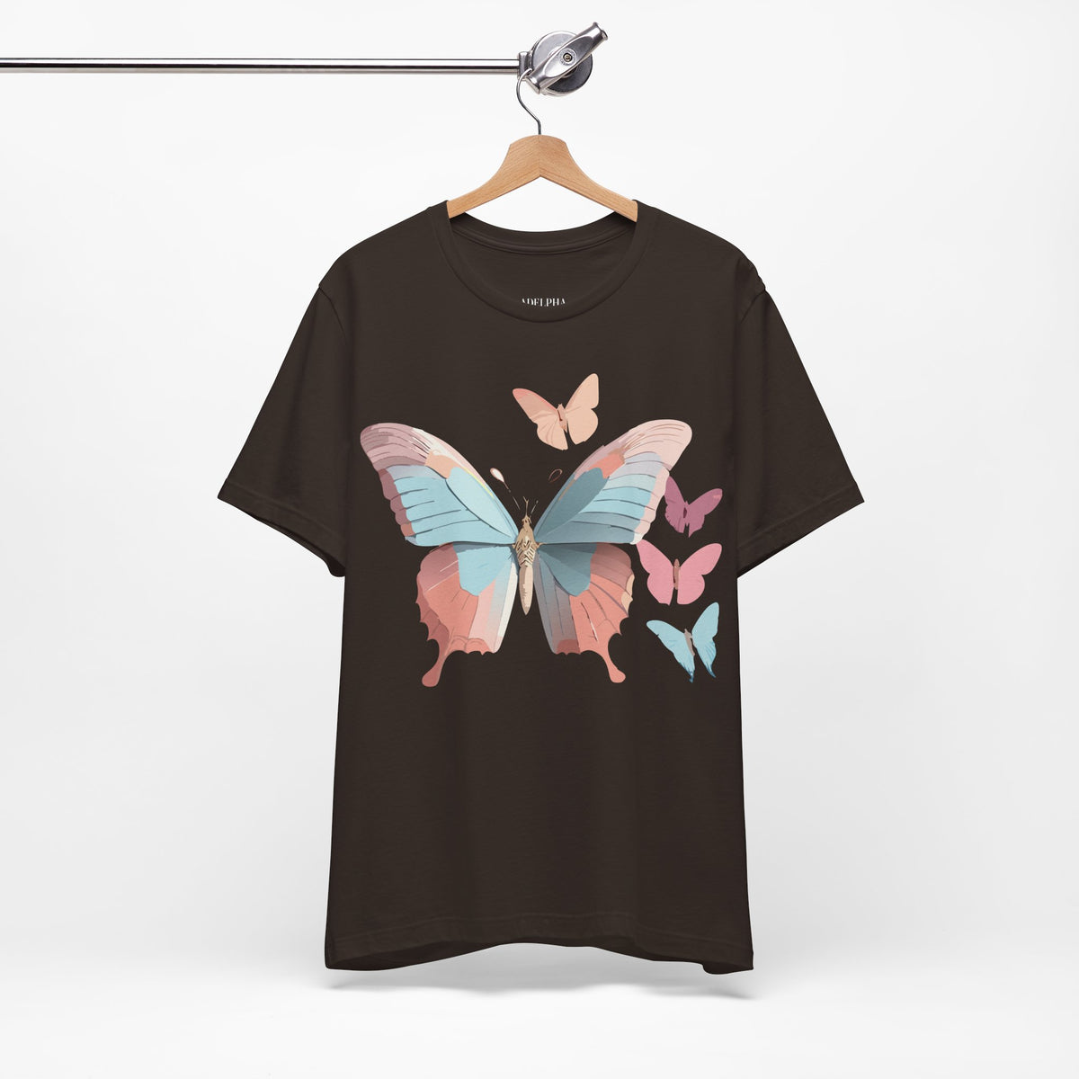 Butterfly Graphic Unisex Cotton Bella+Canvas Tee with Art Design n93