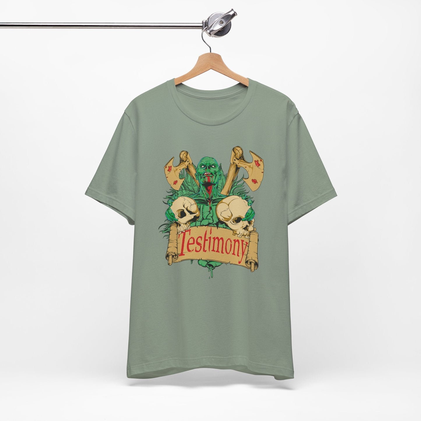 Cthulhu Skull Axes Testimony Tee Lovecraft Horror Mythos Shirt Art-42