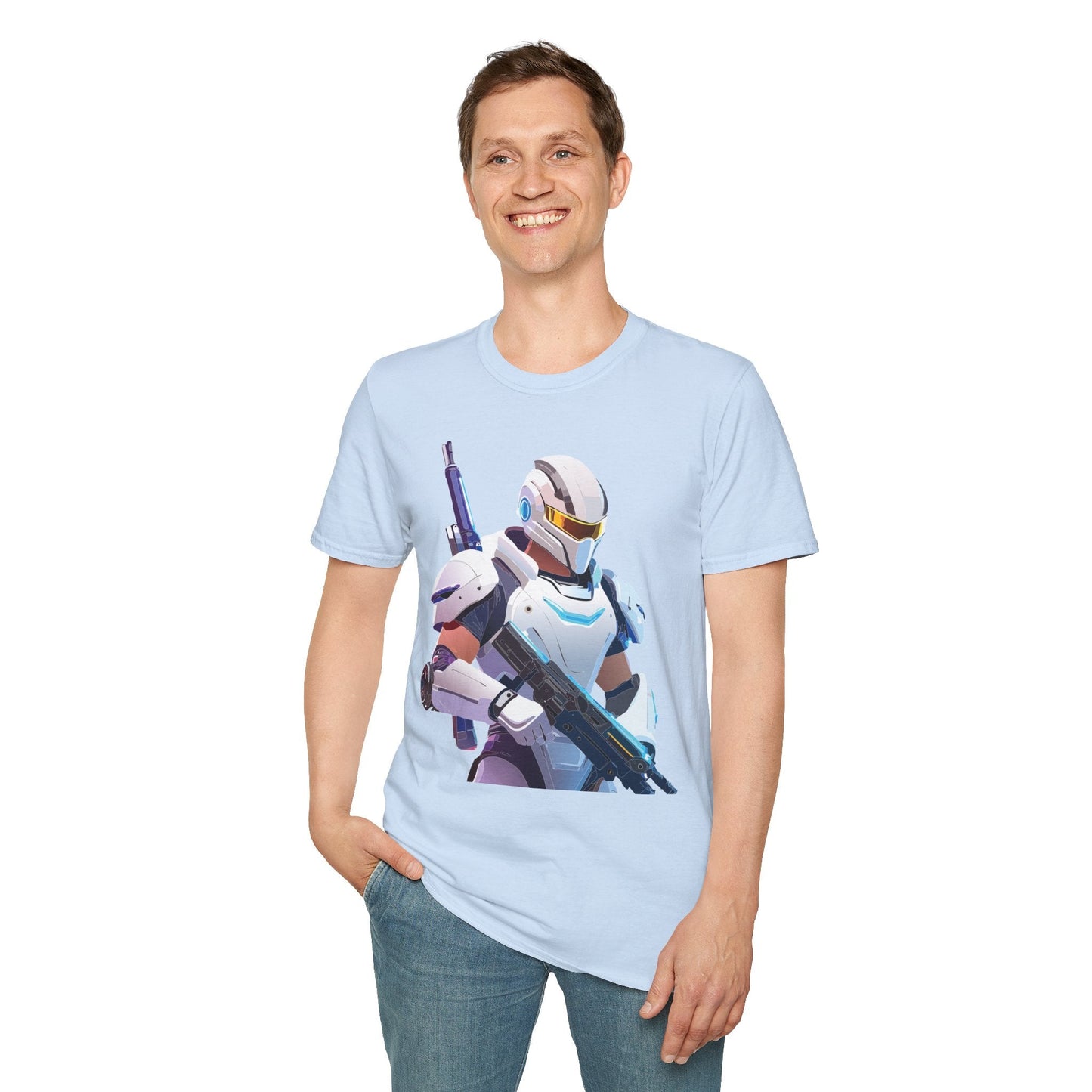Robocop T Shirt Unisex Softstyle 64000 Gildan 100 Percent Ring Spun Cotton Graphic Tee