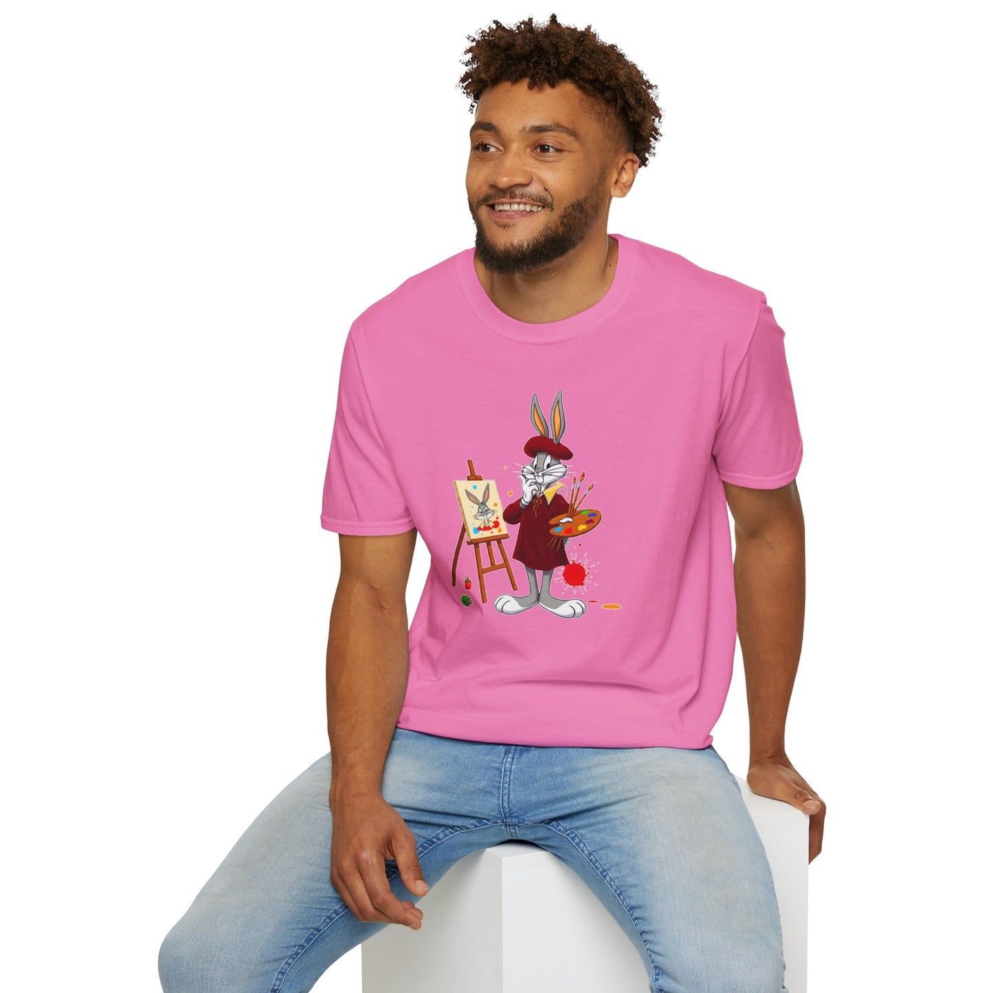 Bugs Bunny Shirt Unisex Cartoon T Shirt Softstyle 64000 Graphic Tee By Gildan Brand