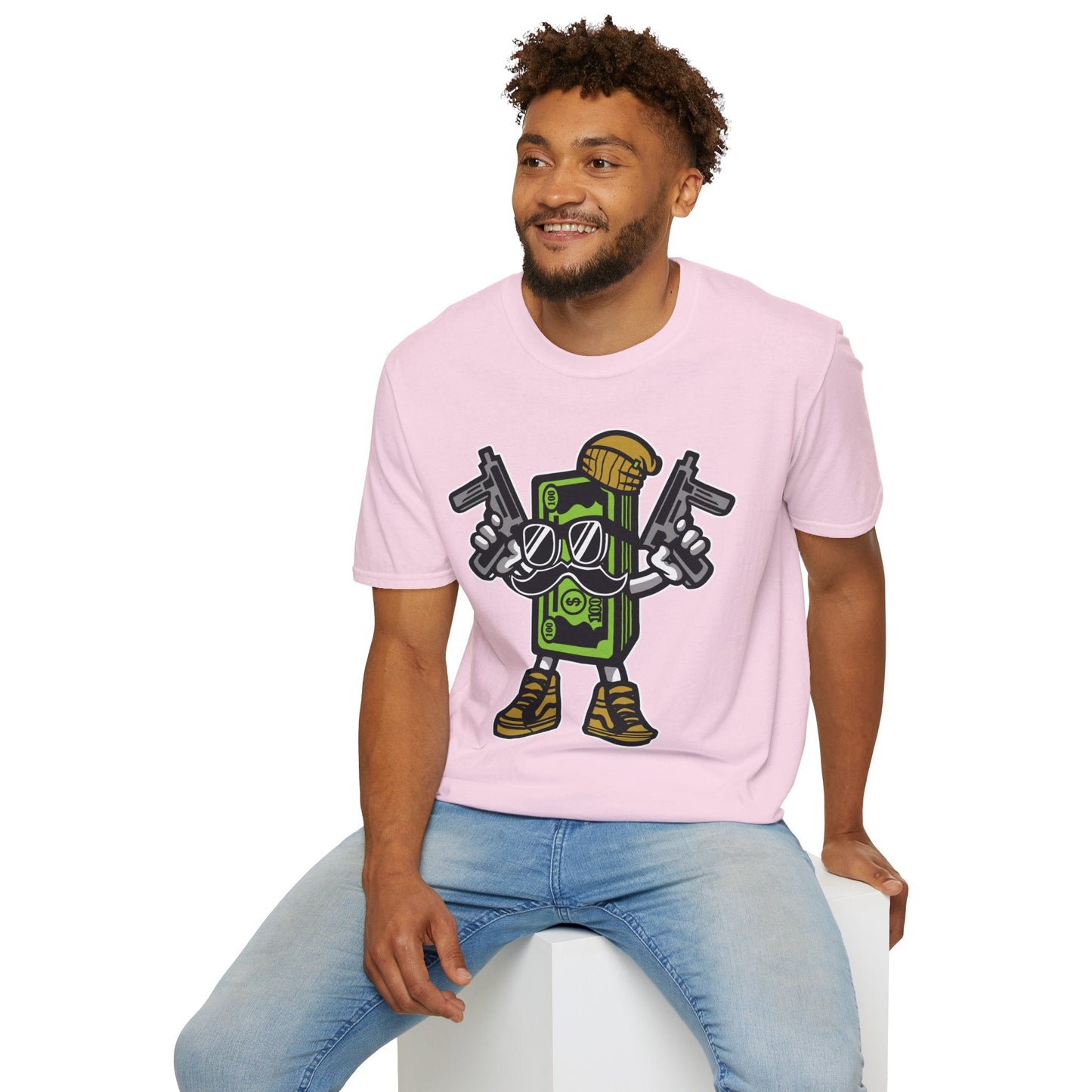 Cartoon T Shirt Animation Tee Funny Graphic Unisex Gildan Softstyle 64000 Cotton