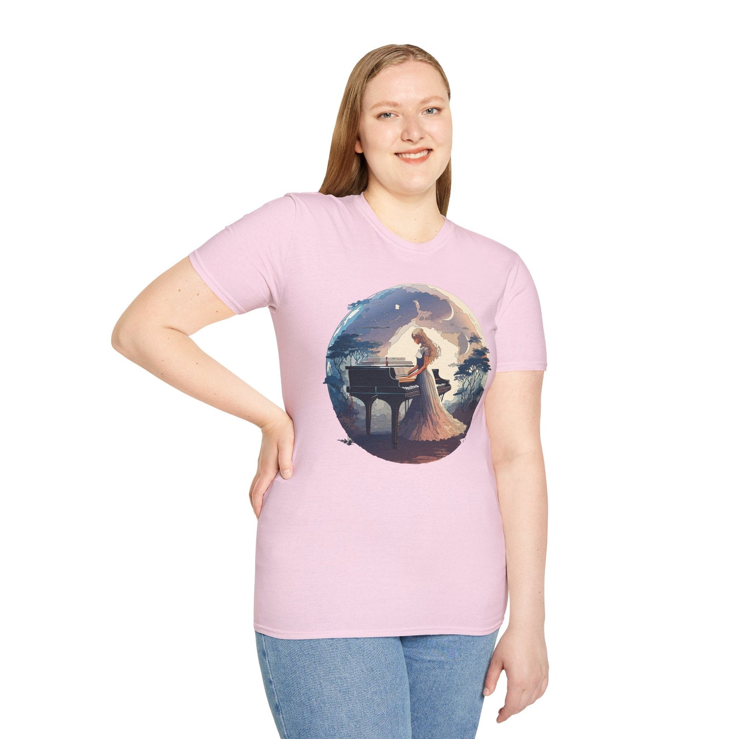 Womens Graphic T Shirts Art Design Shirt Unisex Softstyle Gildan 64000 Short Sleeve