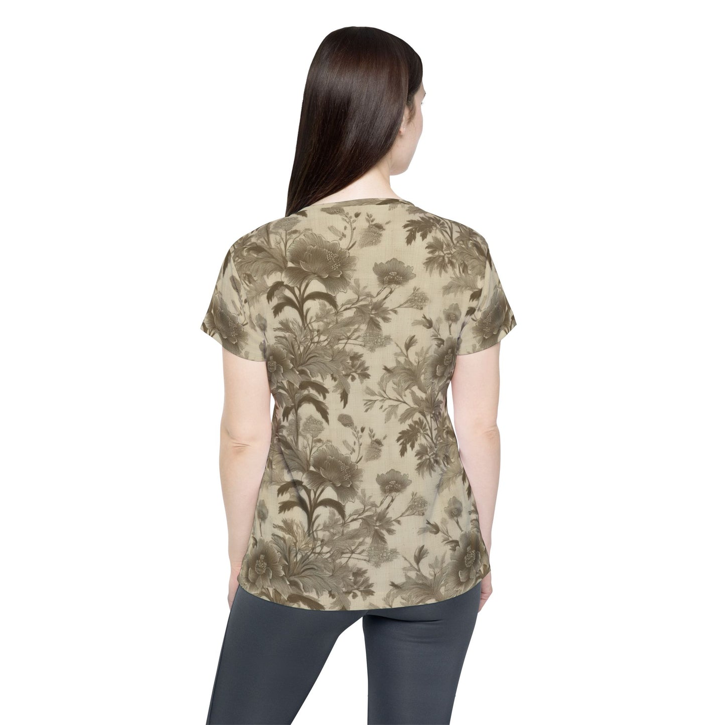 Women Poly Shirt with Floral Print F274