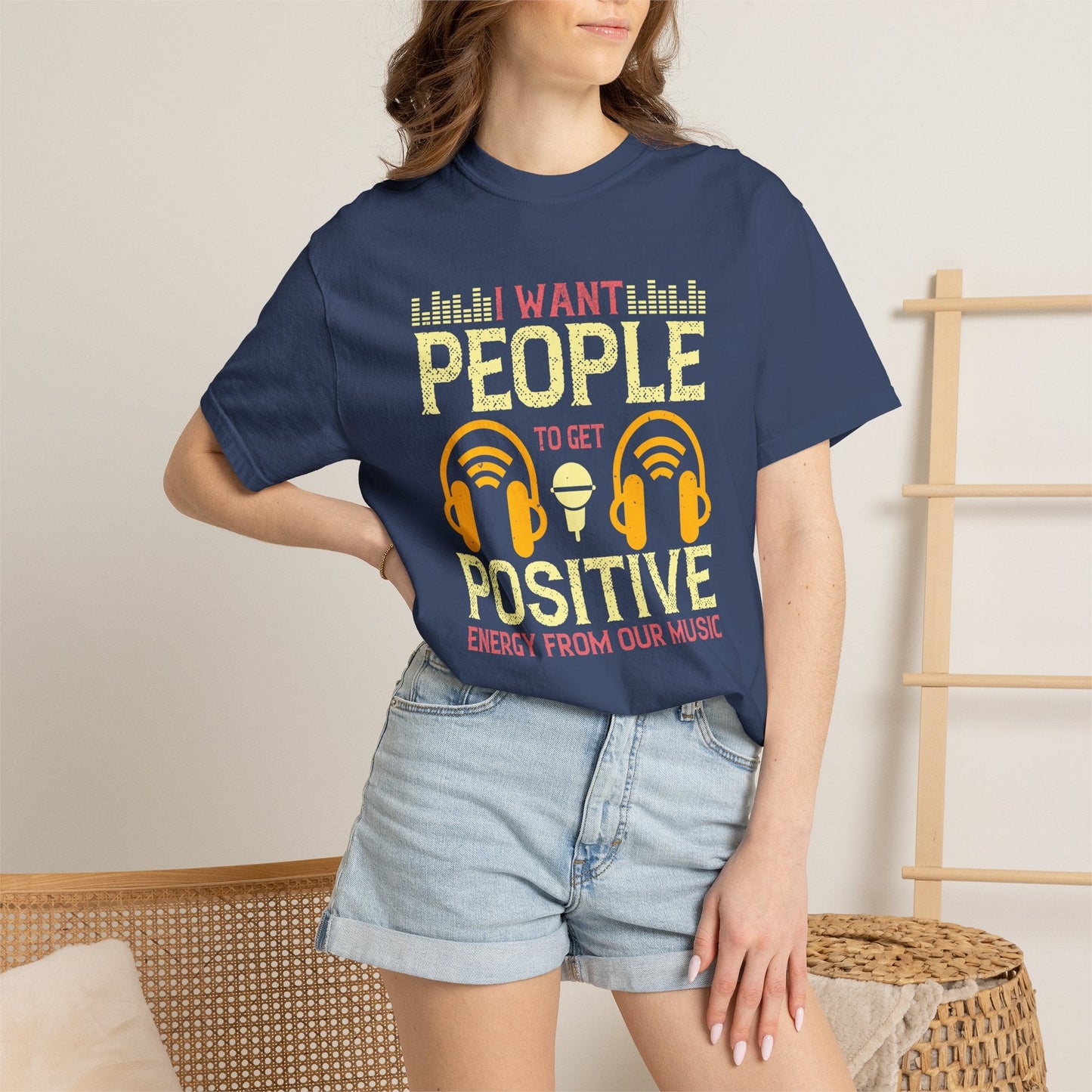 Music Graphic Design Unisex Cotton T-shirt m16