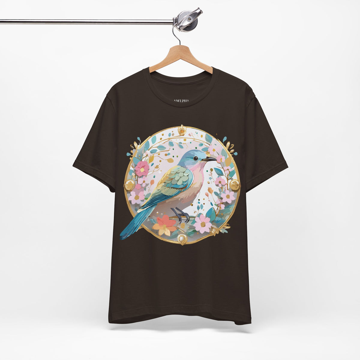 Medallion Graphic Unisex Cotton Bella+Canvas Tee with Floral Art Design m77