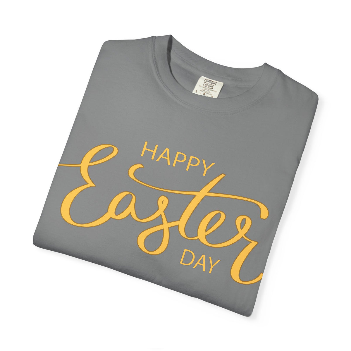Happy Easter Day T-Shirt, Tee Shirt with Easter Signature, T Shirt with Easter Prints, Tee Shirt with Easter Design