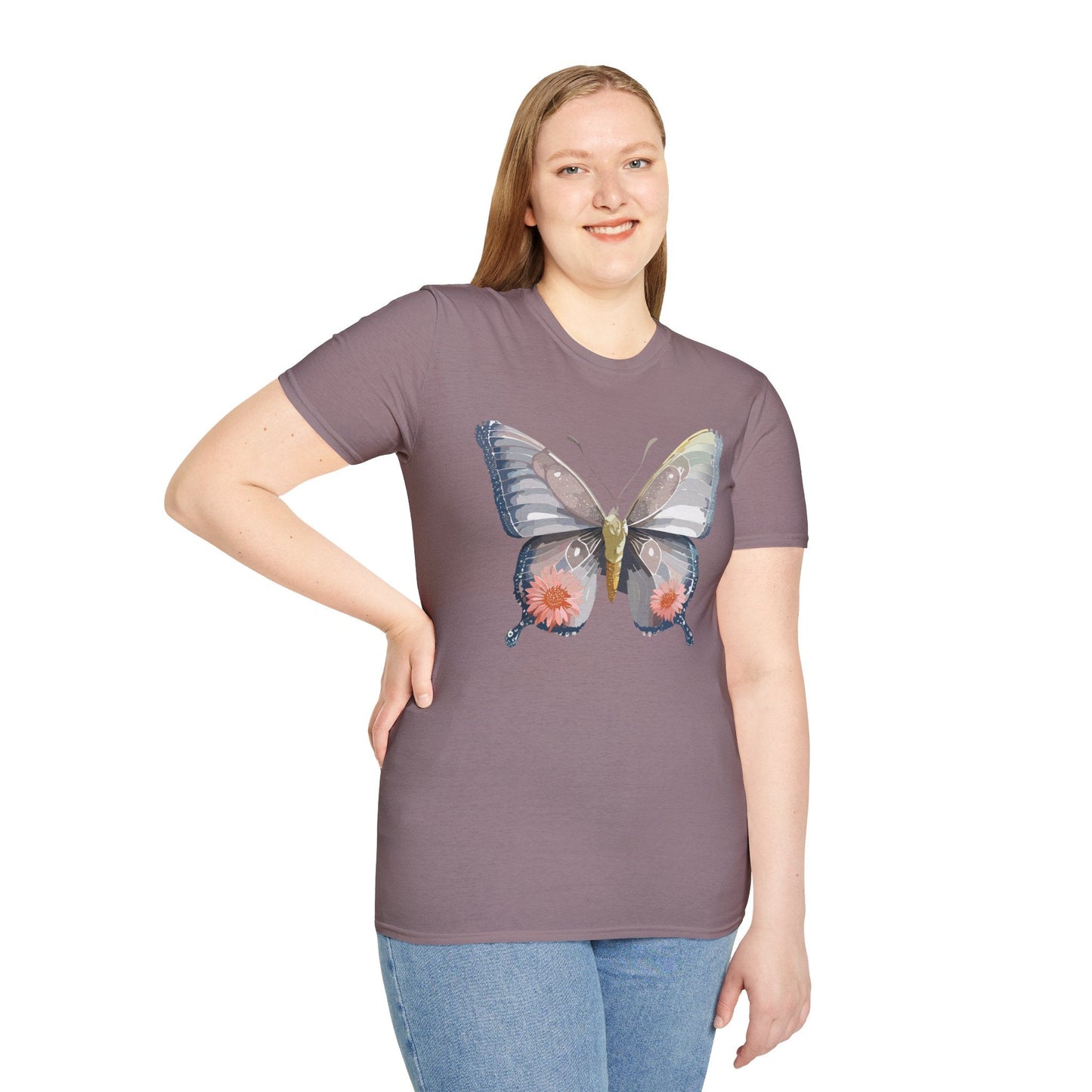 Butterfly Shirt Unisex T Shirt 100 Percent Ring Spun Cotton Softstyle Tee Monarch