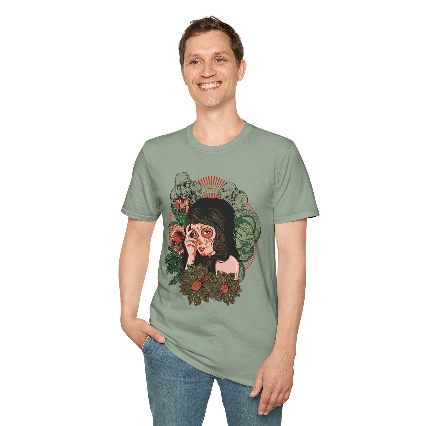 Art Design Graphic Tee Shirt Unisex Softstyle Cotton Art Shirt for Graphic Lovers
