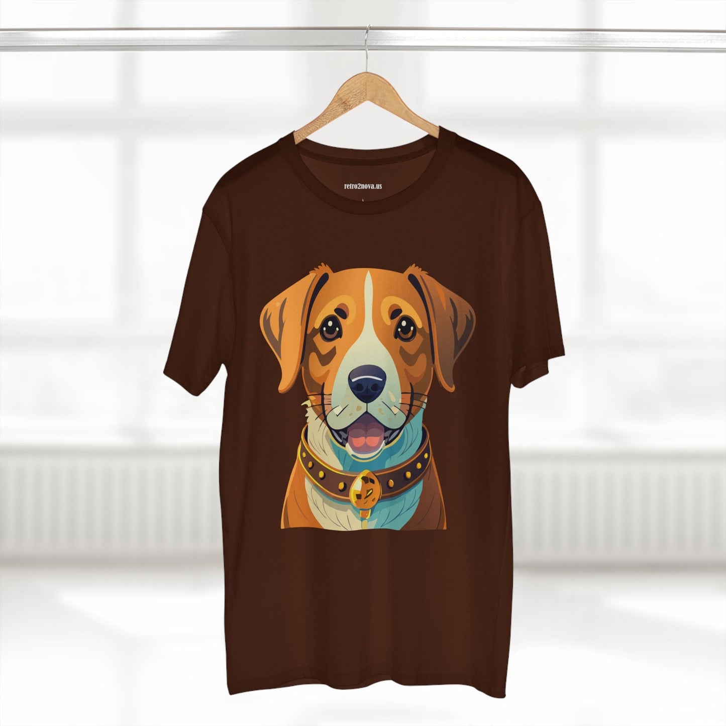 Retro2Nova Unisex Dog Shirt Premium Cotton Tee With Original Art Design Animal Print For Everyday Comfort
