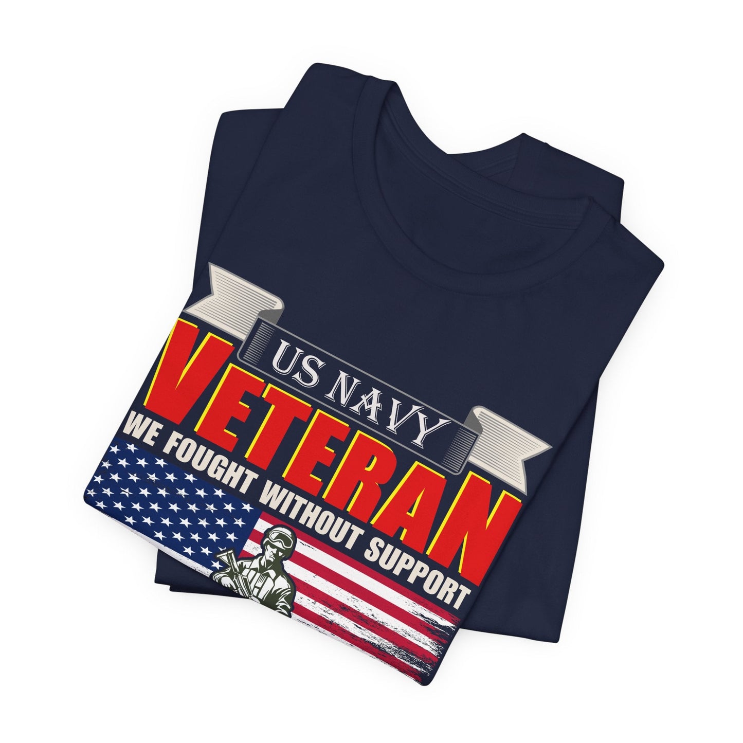 Army Veteran Patriotic Graphic Design Unisex Cotton T-Shirt v42