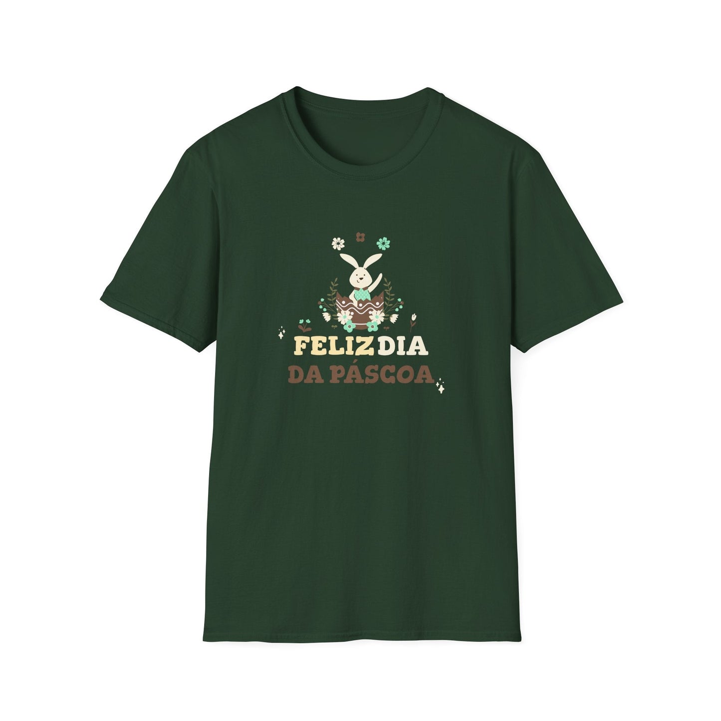 Easter Day T Shirt Unisex Softstyle Tee With Easter Design Print Gildan 64000 Comfort Fit