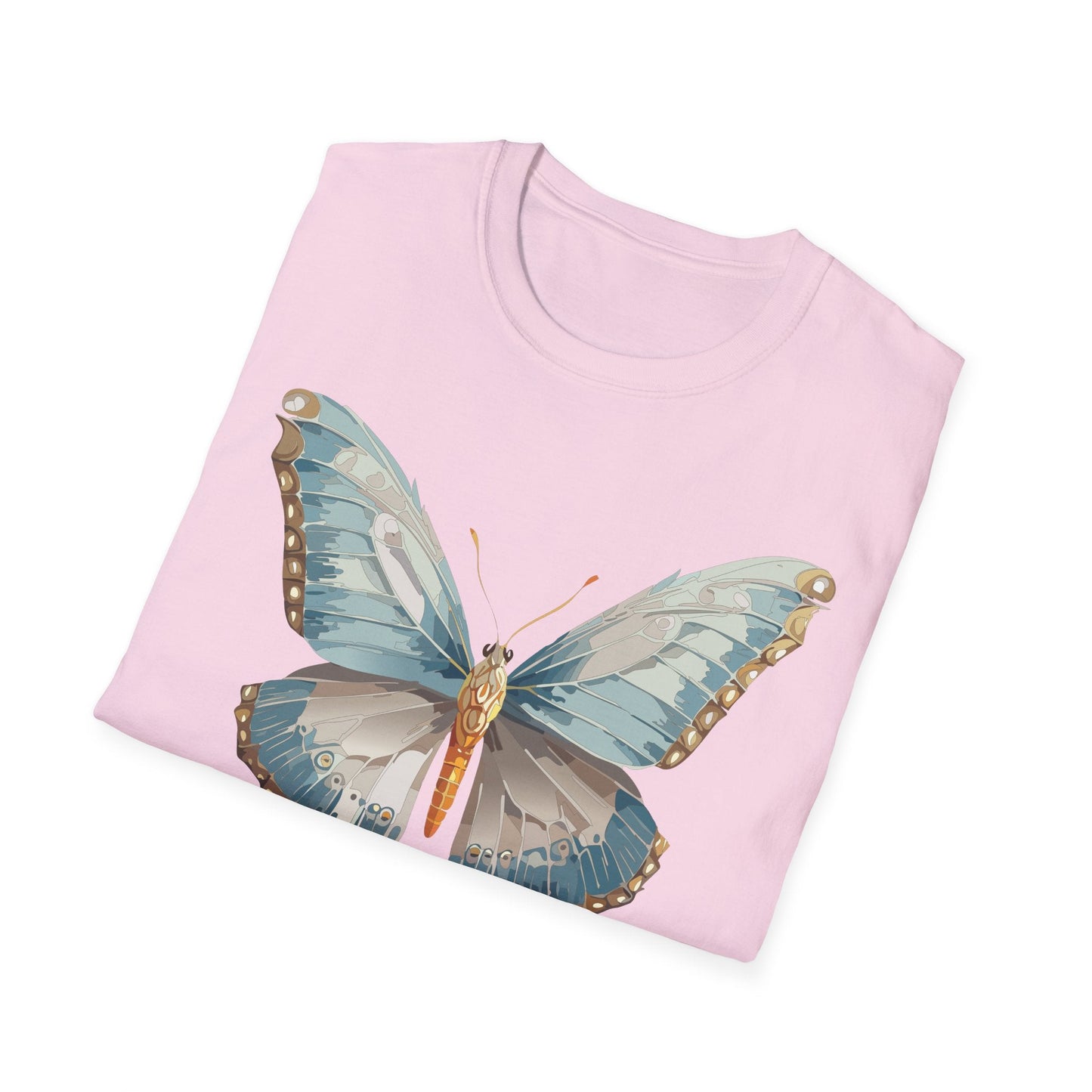 Butterfly Emblem Shirt Unisex T Shirt Gildan Softstyle 64000 Monarch Print Cotton Tee Everyday