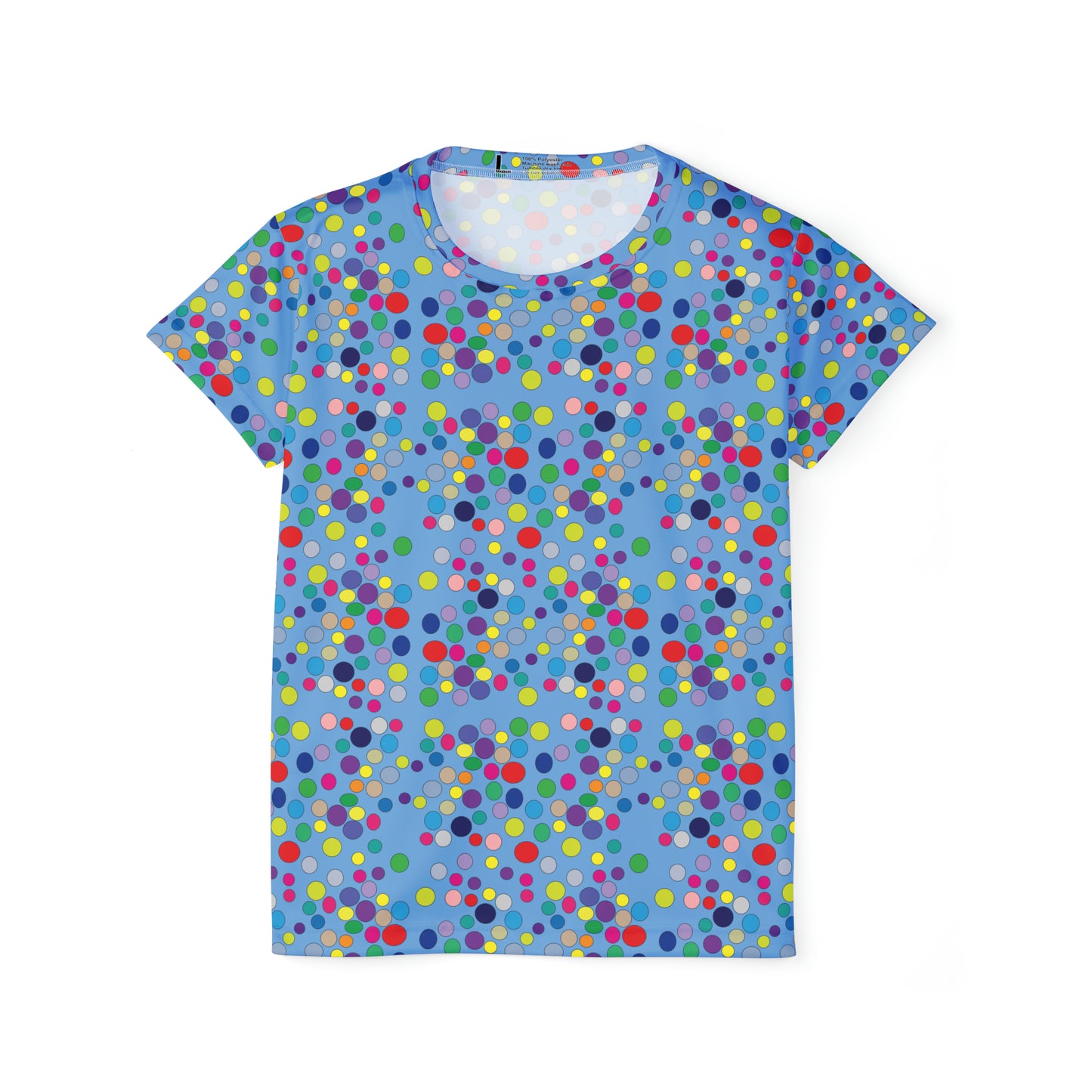 Poly Jersey Tee Shirt with abstract prints