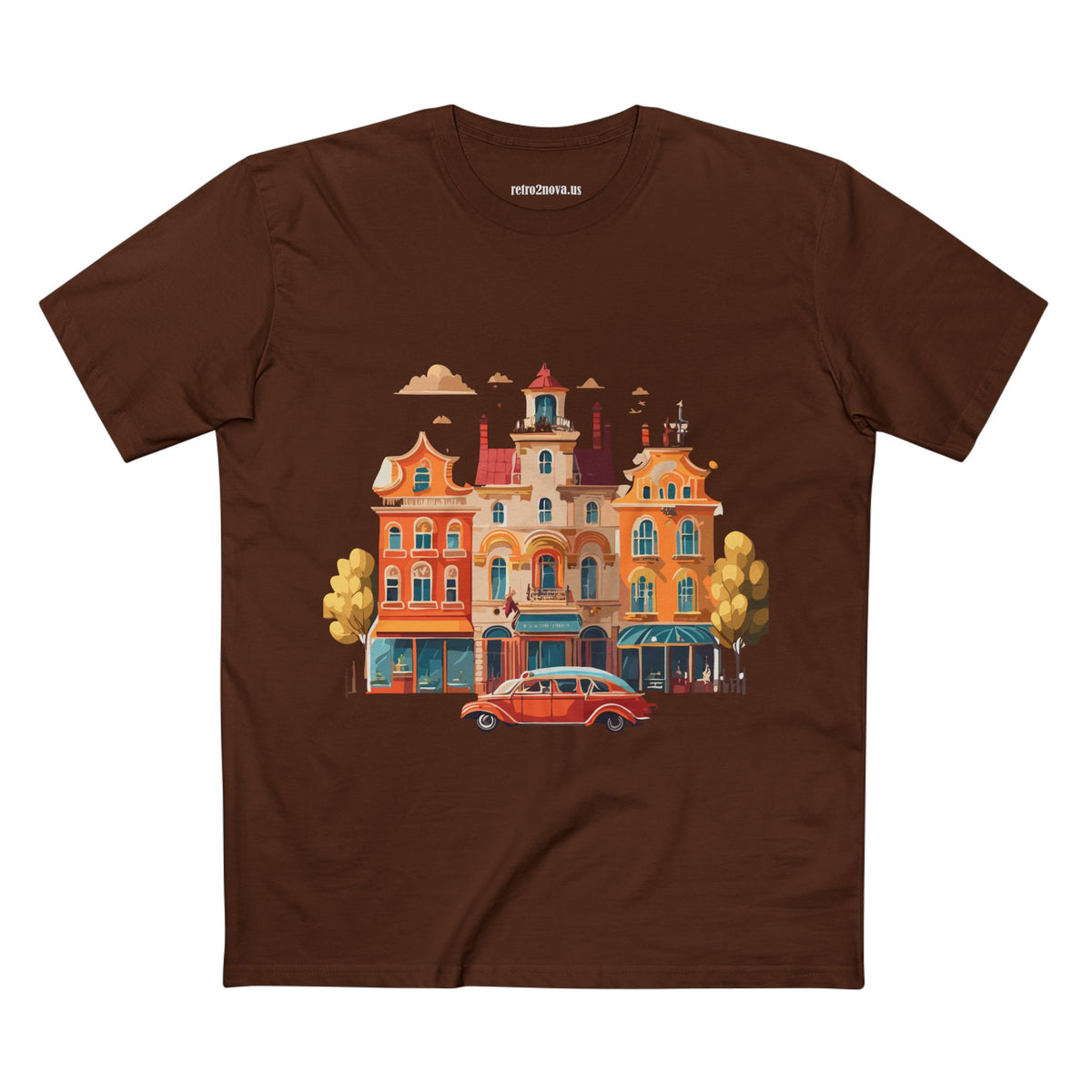 Retro Car Vintage Graphic Tee Staple Unisex 100 Cotton Tee Shirt - RC-22