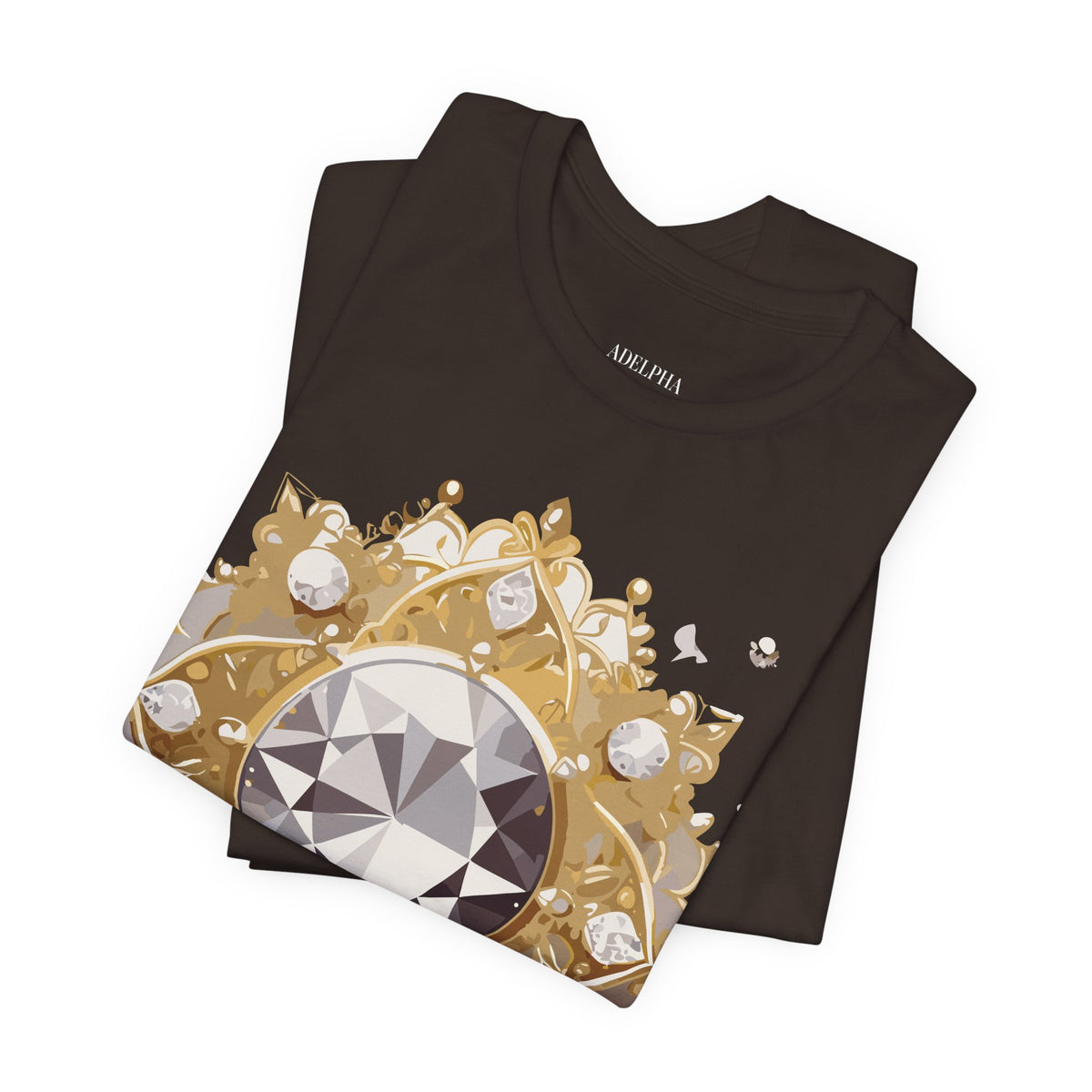 Jewelry Graphic Unisex Cotton Bella+Canvas Tee with Art Design n137