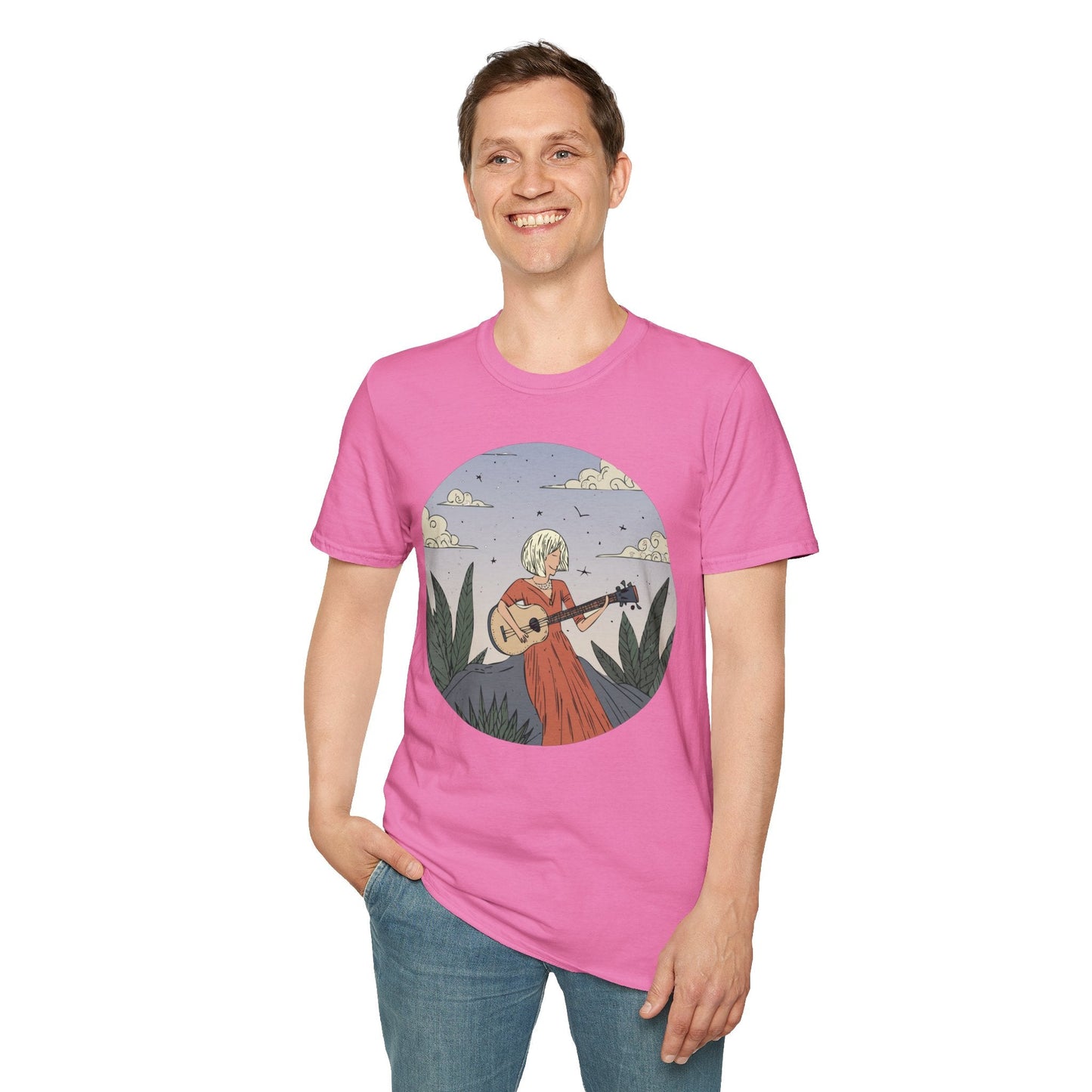 Womens Graphic T Shirts Art Design Tee Unisex Softstyle Gildan 64000 100 Percent Cotton